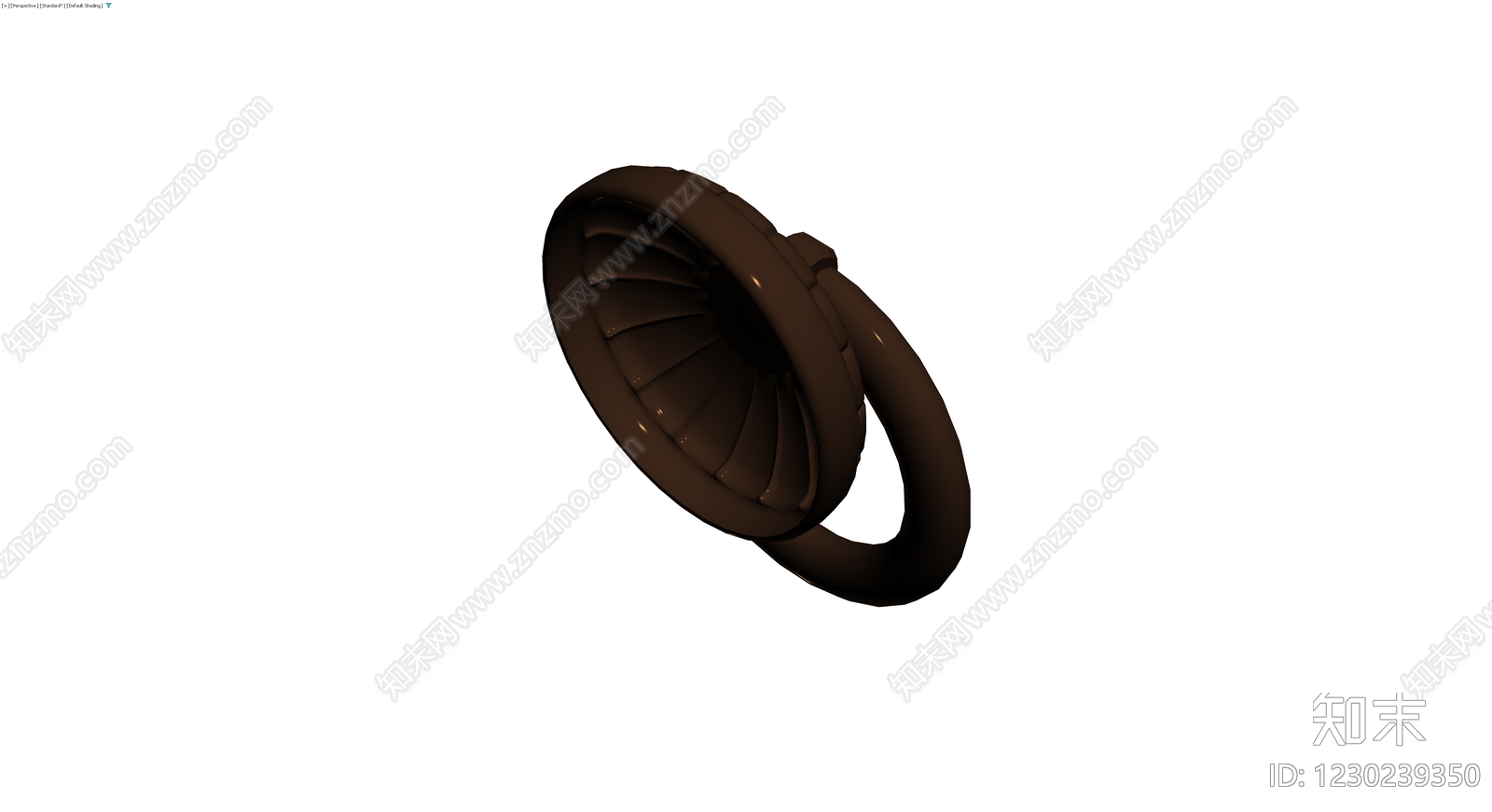 复古风格深褐门环3D模型下载【ID:1230239350】