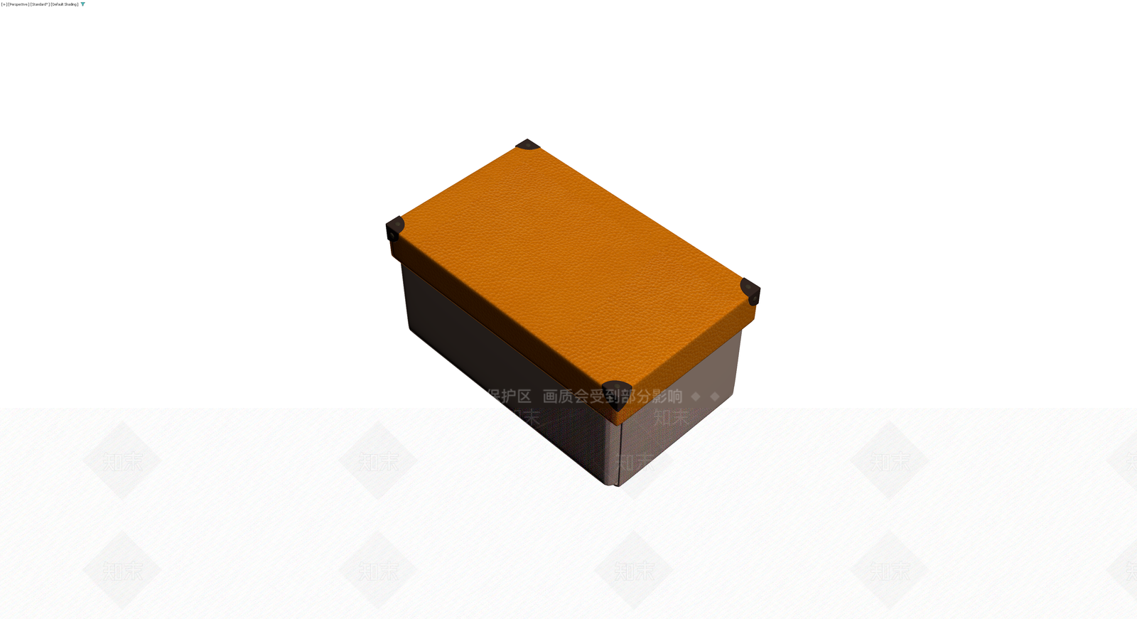 复古棕色皮面收纳箱3D模型下载【ID:1230095833】
