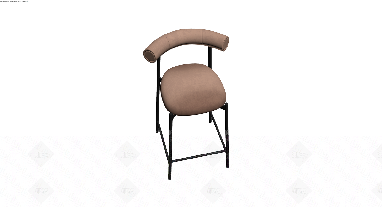 高背金属软包椅3D模型下载【ID:1230167963】
