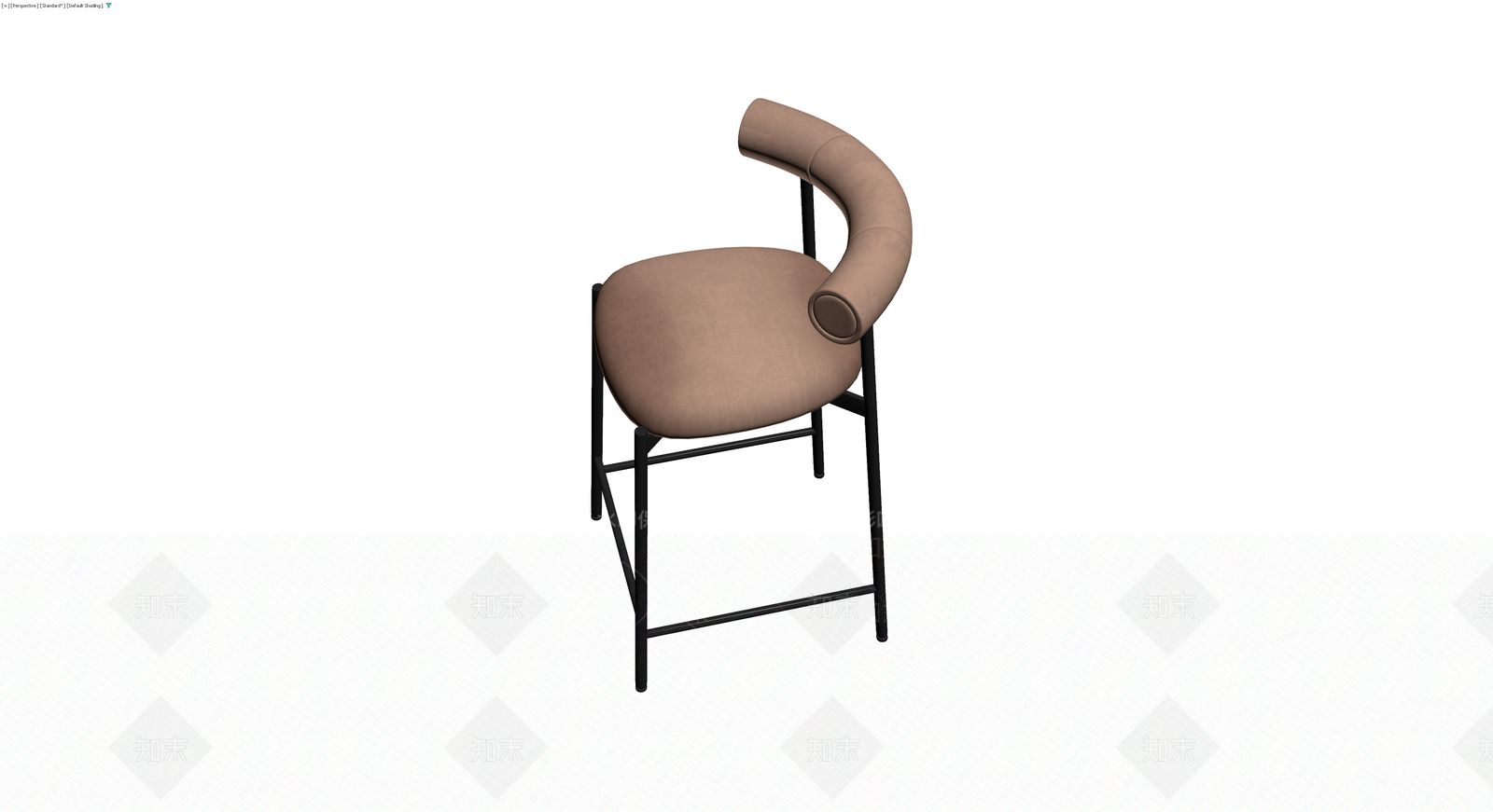 高背金属软包椅3D模型下载【ID:1230167963】