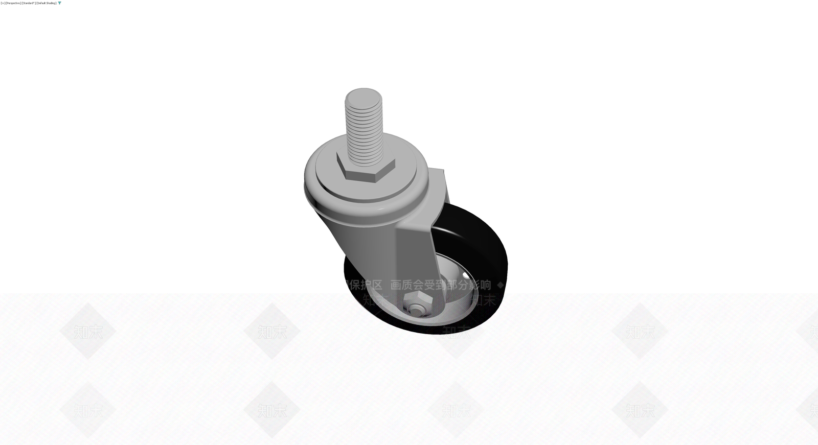 带螺纹安装脚轮3D模型下载【ID:1230755255】