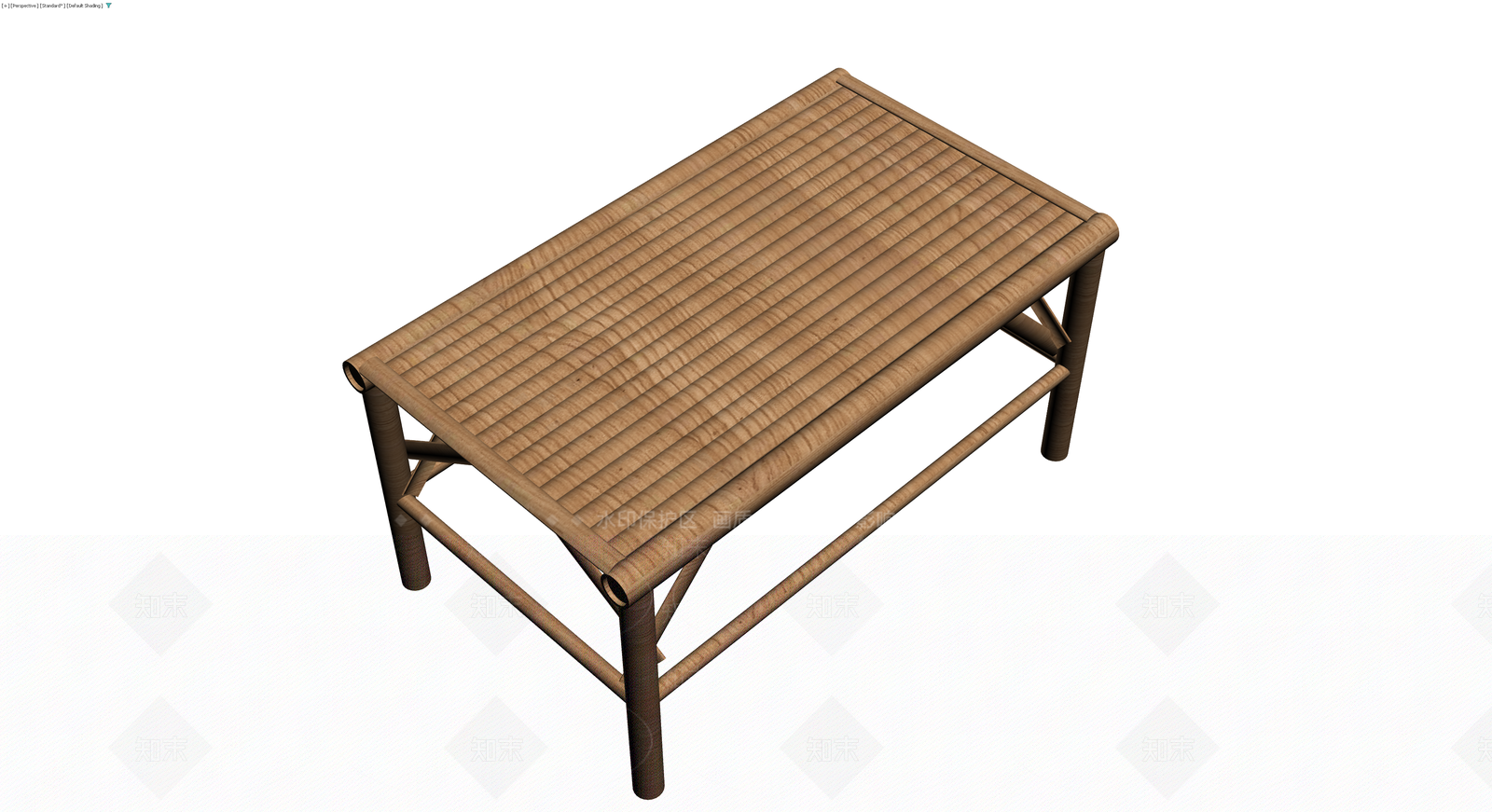竹制长凳3D模型下载【ID:1229920087】