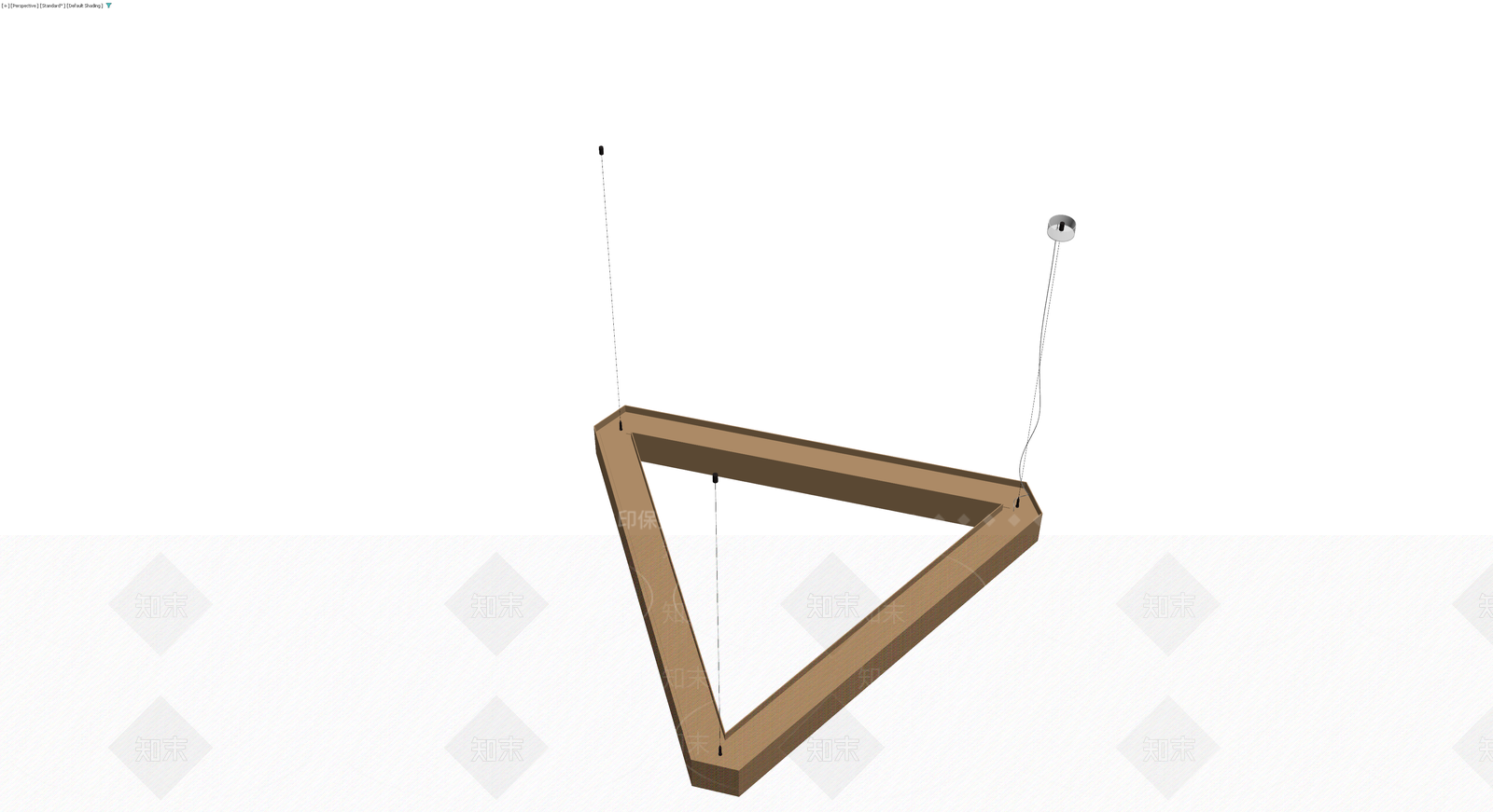 三角形吊灯模型3D模型下载【ID:1230627194】