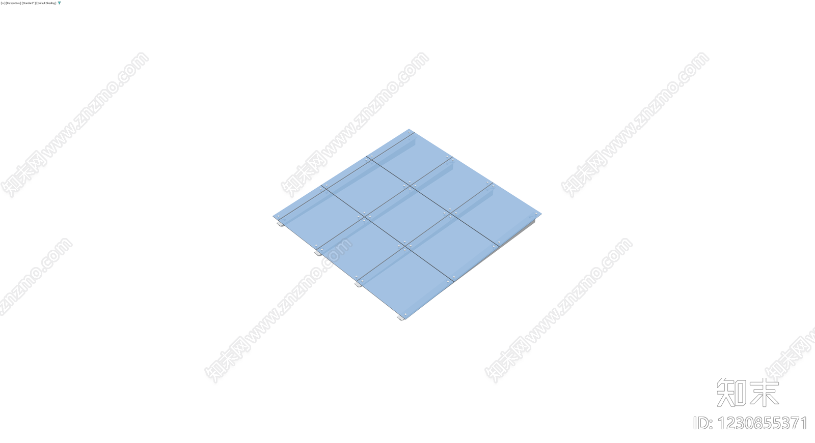 网格玻璃吊顶结构3D模型下载【ID:1230855371】