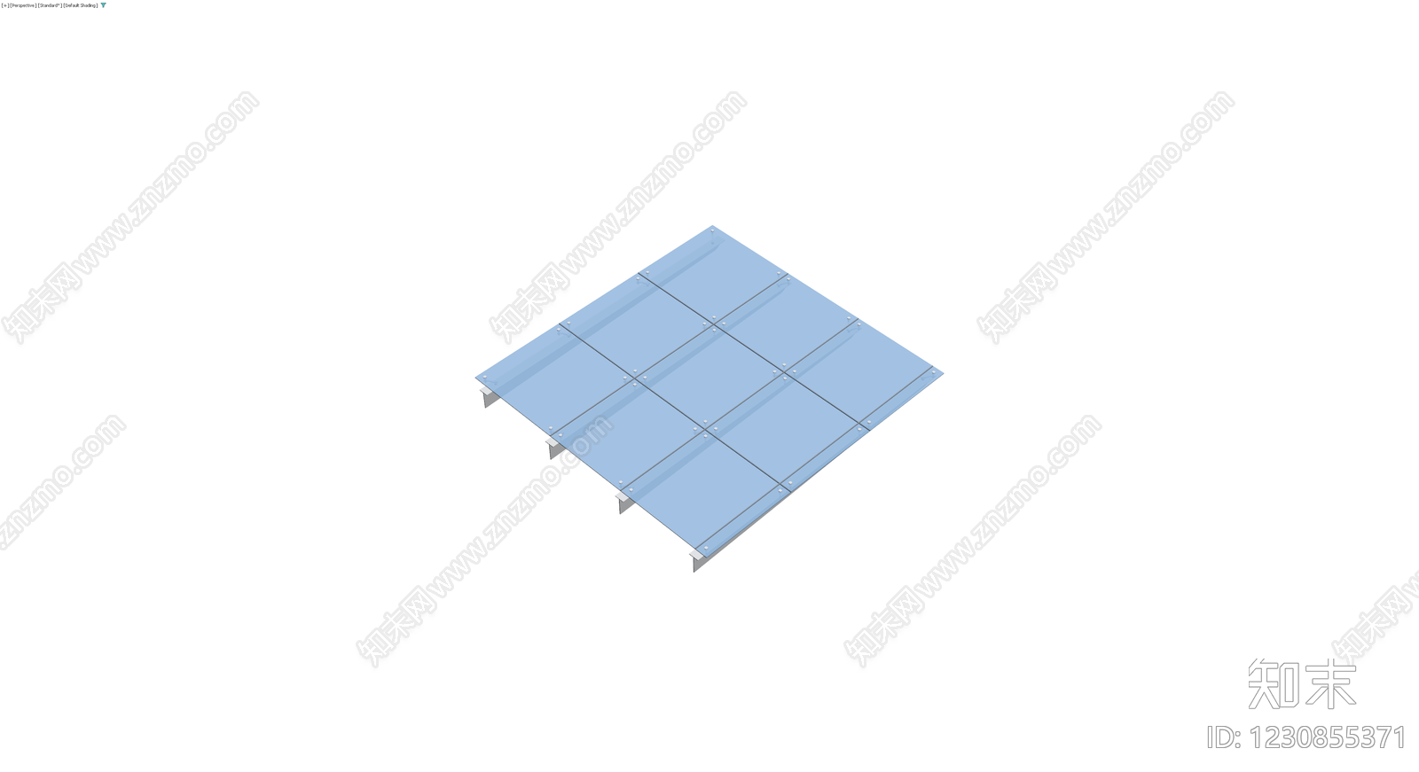 网格玻璃吊顶结构3D模型下载【ID:1230855371】