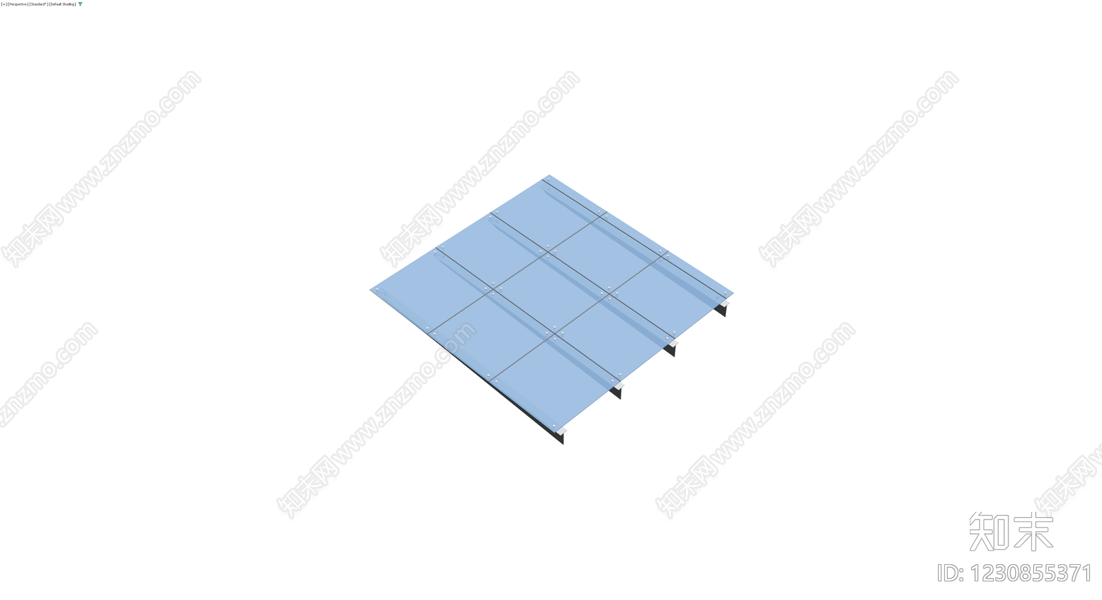 网格玻璃吊顶结构3D模型下载【ID:1230855371】