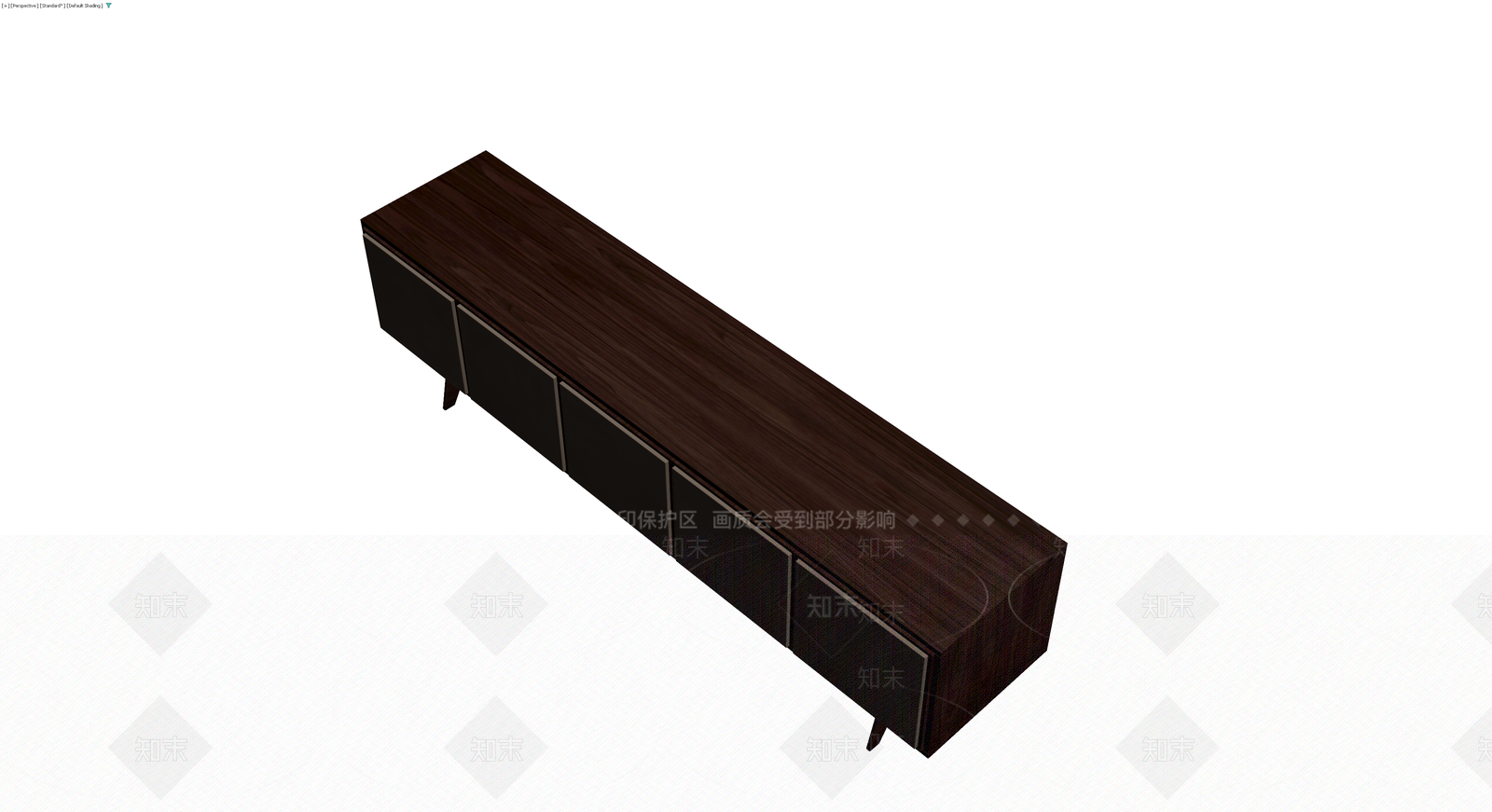 现代深色木纹电视柜3D模型下载【ID:1230091522】
