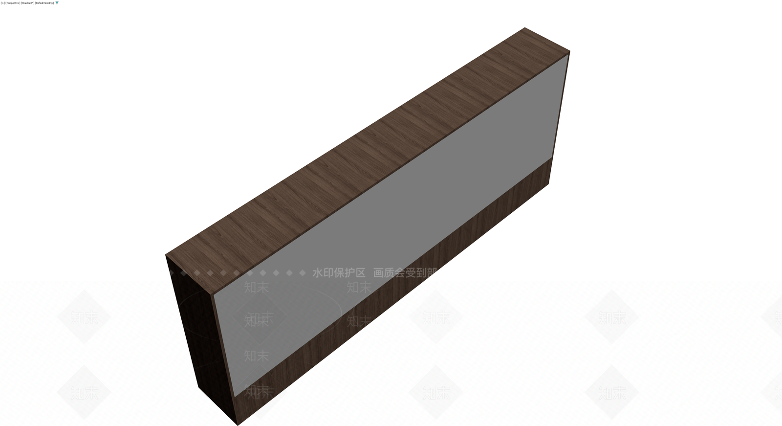 深色木纹前台桌3D模型下载【ID:1230661411】