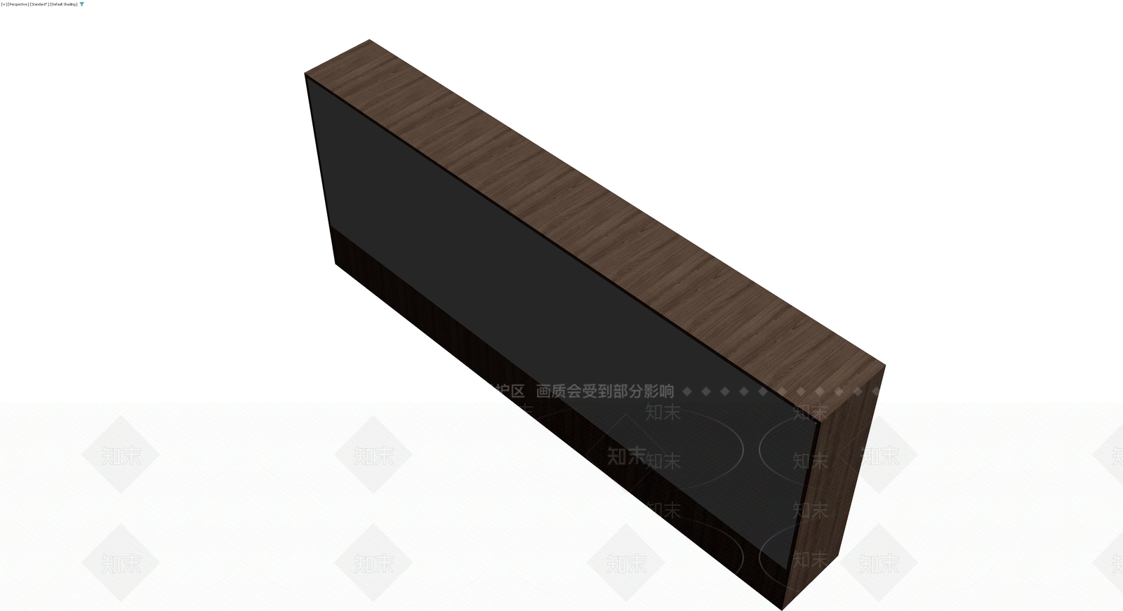 深色木纹前台桌3D模型下载【ID:1230661411】