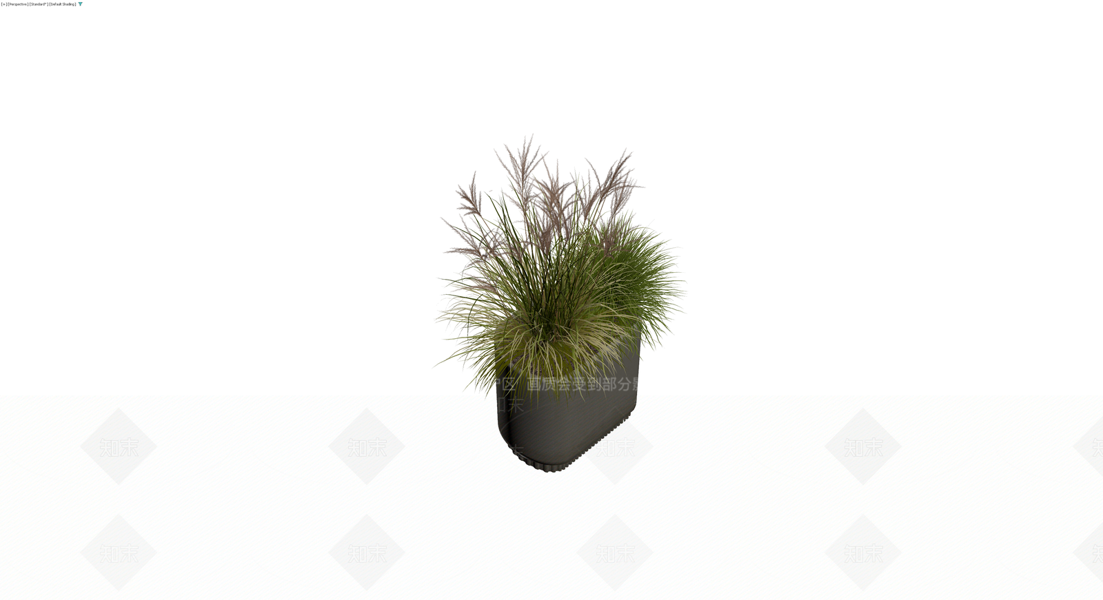 灰色花箱配观赏草3D模型下载【ID:1229656412】