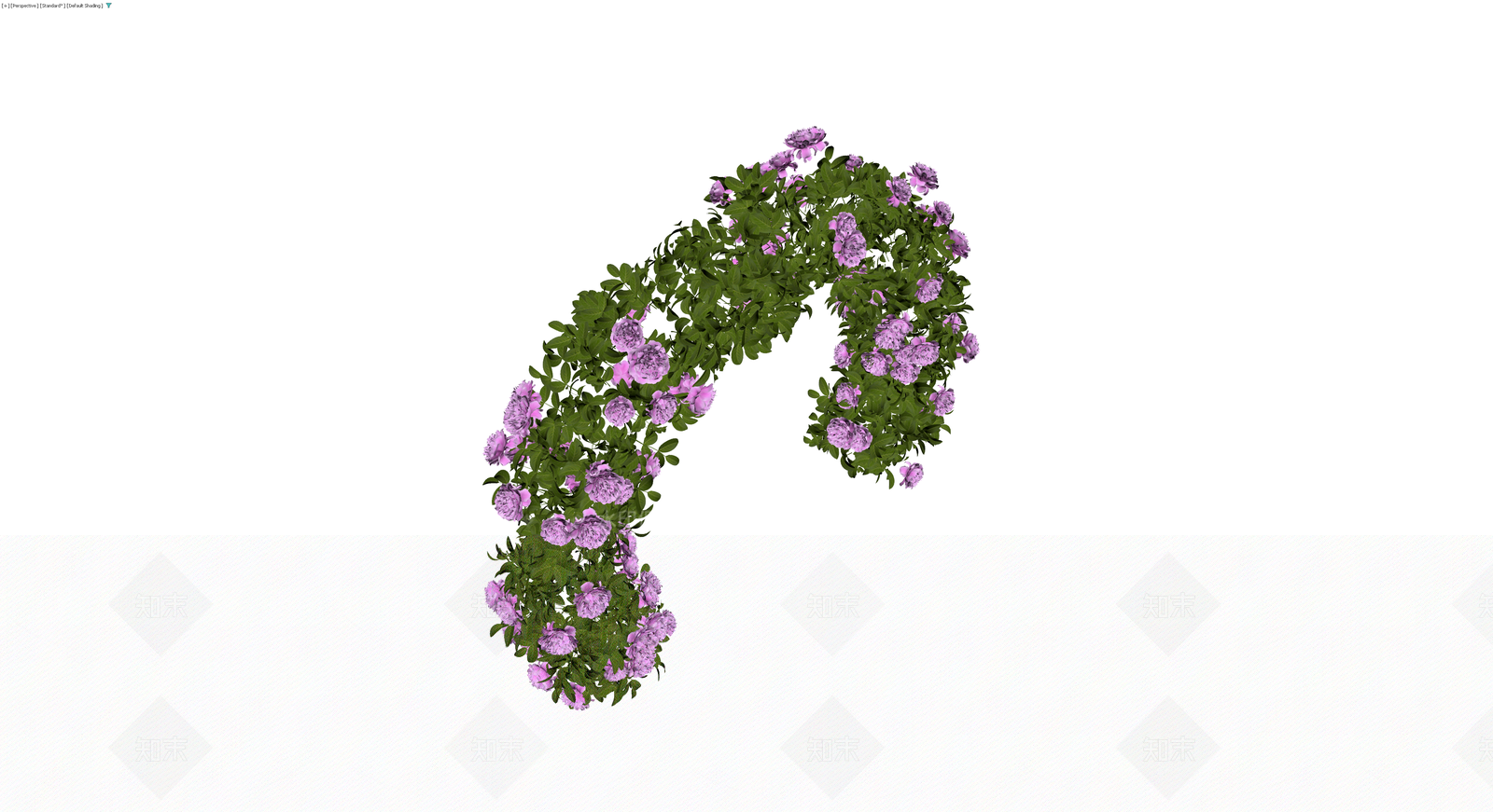 紫色花卉拱门景观3D模型下载【ID:1229605377】
