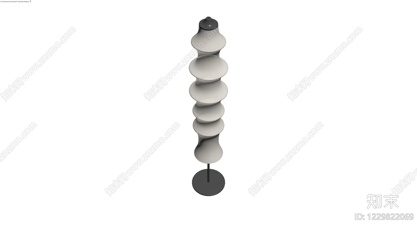现代落地置物架3D模型下载【ID:1229822069】