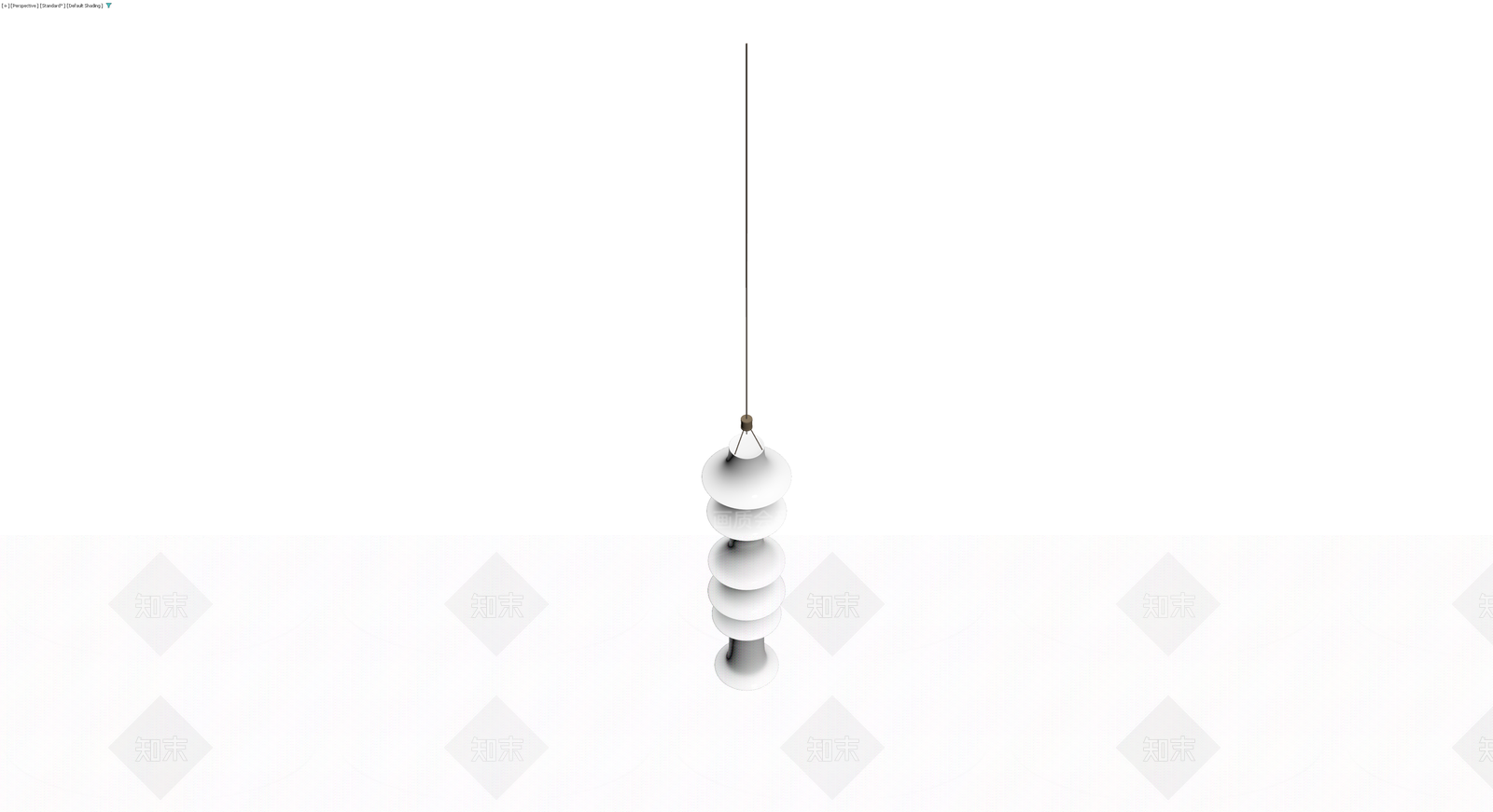 白色多层吊灯3D模型下载【ID:1230167156】