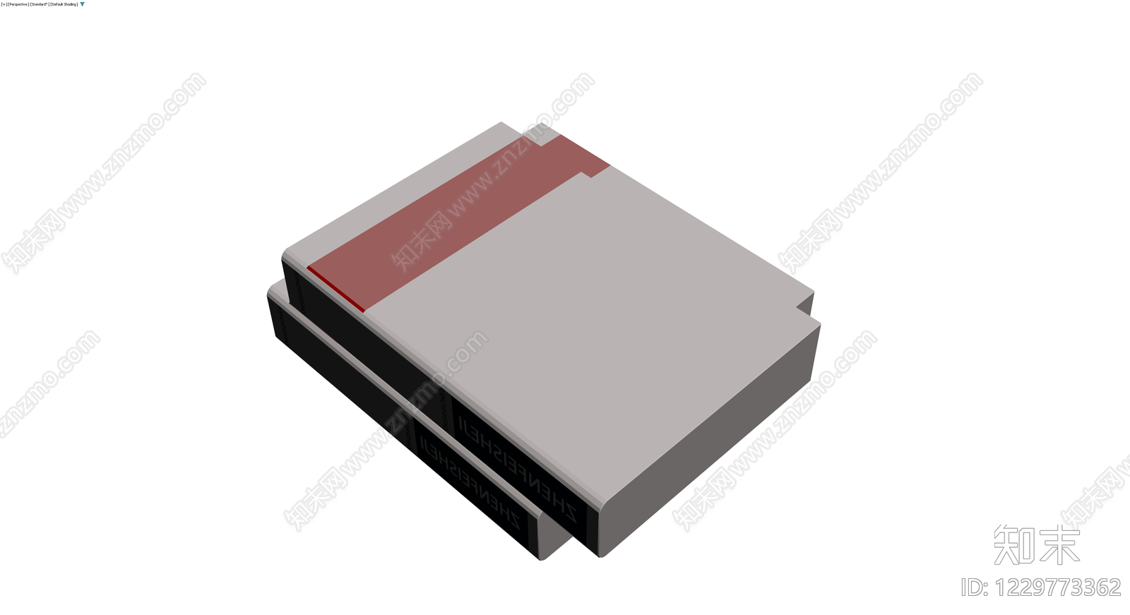 两本堆叠书籍3D模型下载【ID:1229773362】