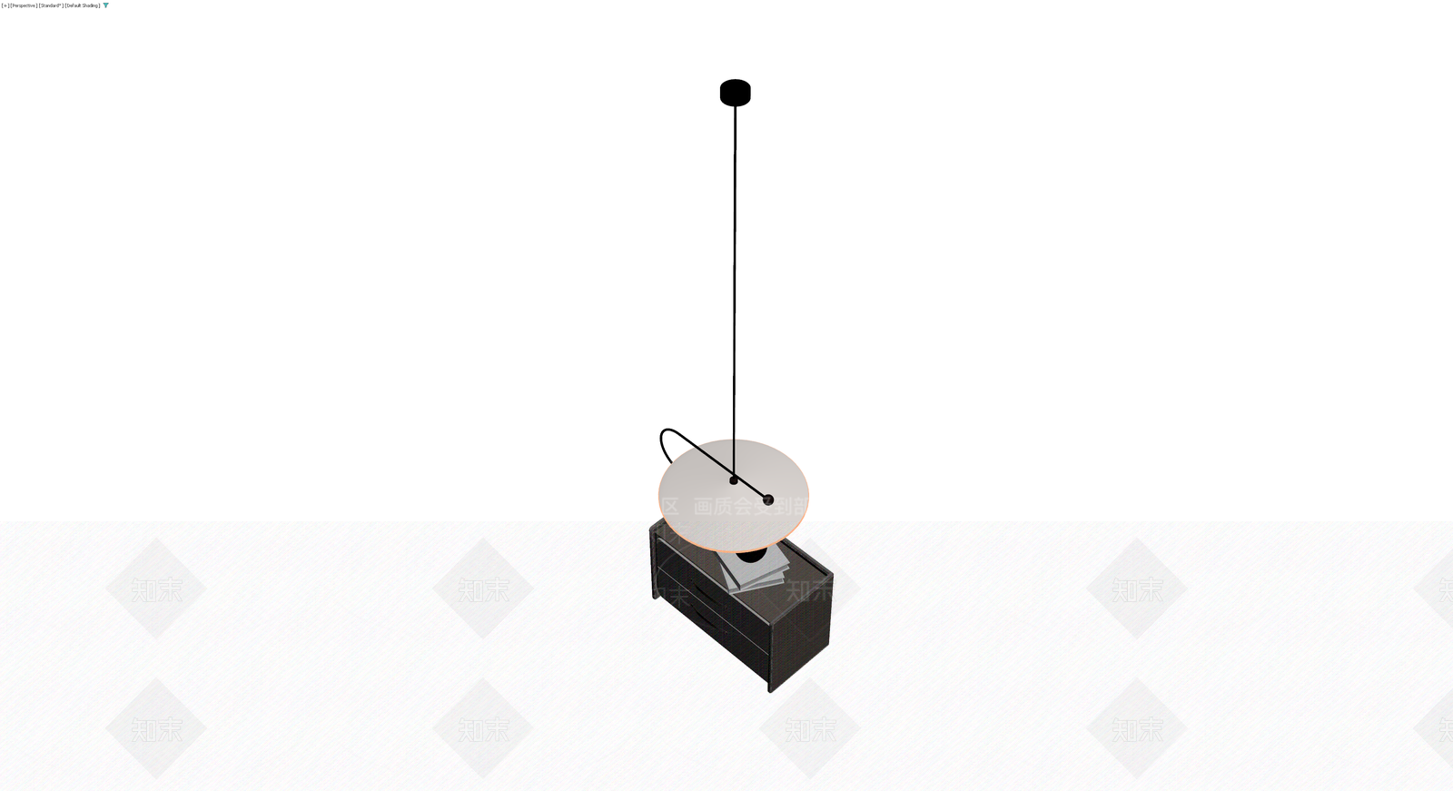 现代风格吊灯模型3D模型下载【ID:1229945566】