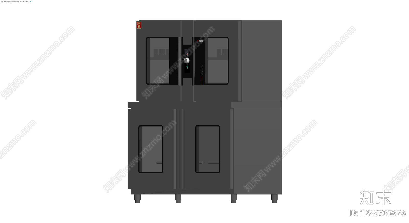 双门消毒柜灰模3D模型下载【ID:1229765828】