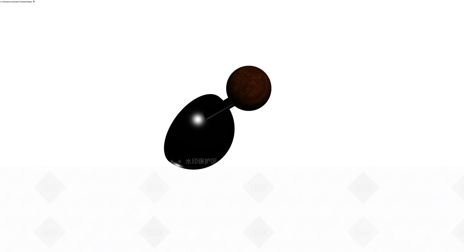 木柄黑色勺具模型3D模型下载【ID:1230153969】