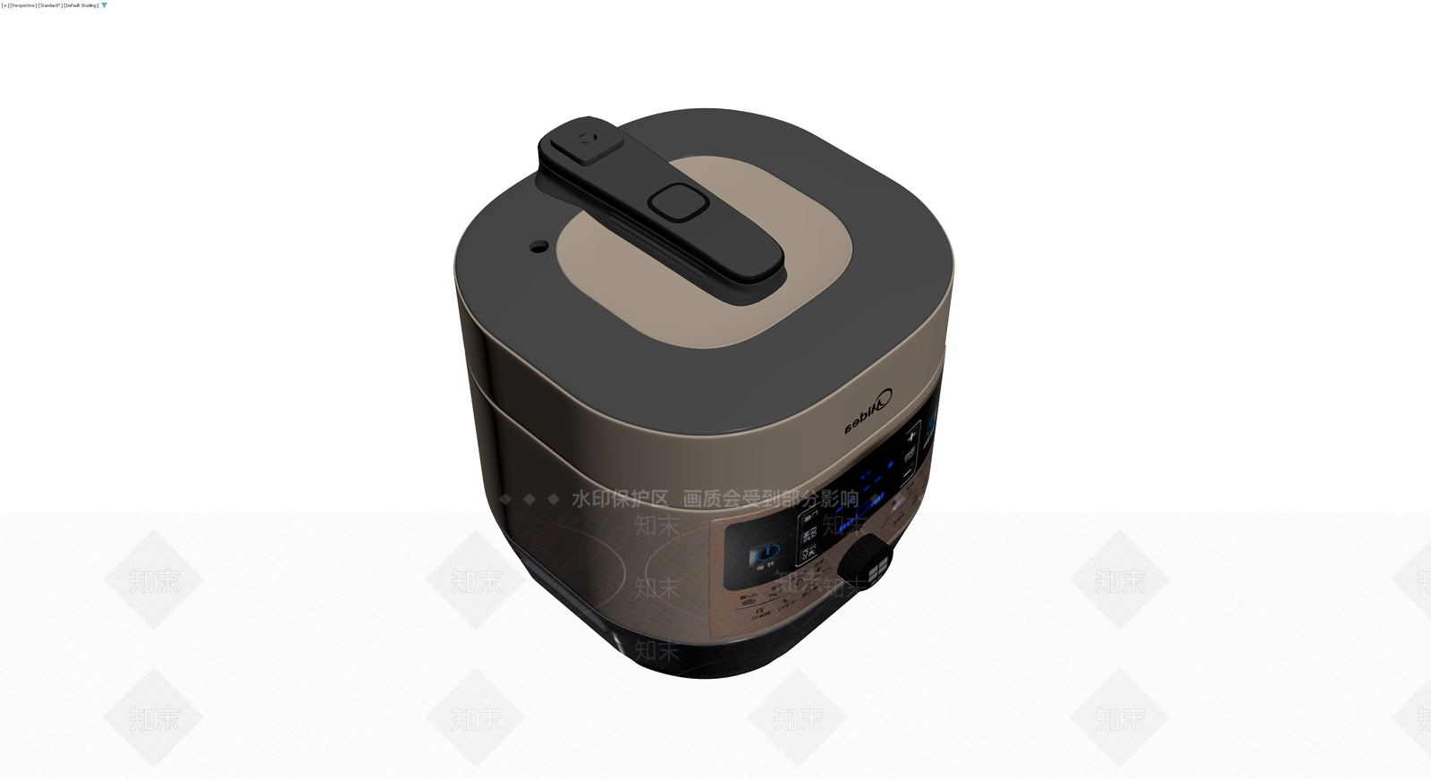 美的电压力锅模型3D模型下载【ID:1230749961】
