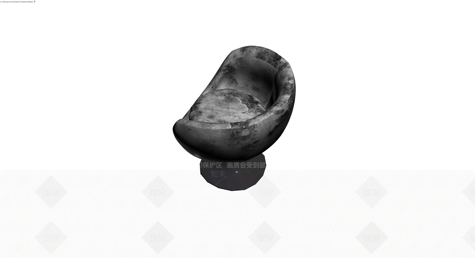 灰色纹理单座沙发椅3D模型下载【ID:1230750848】