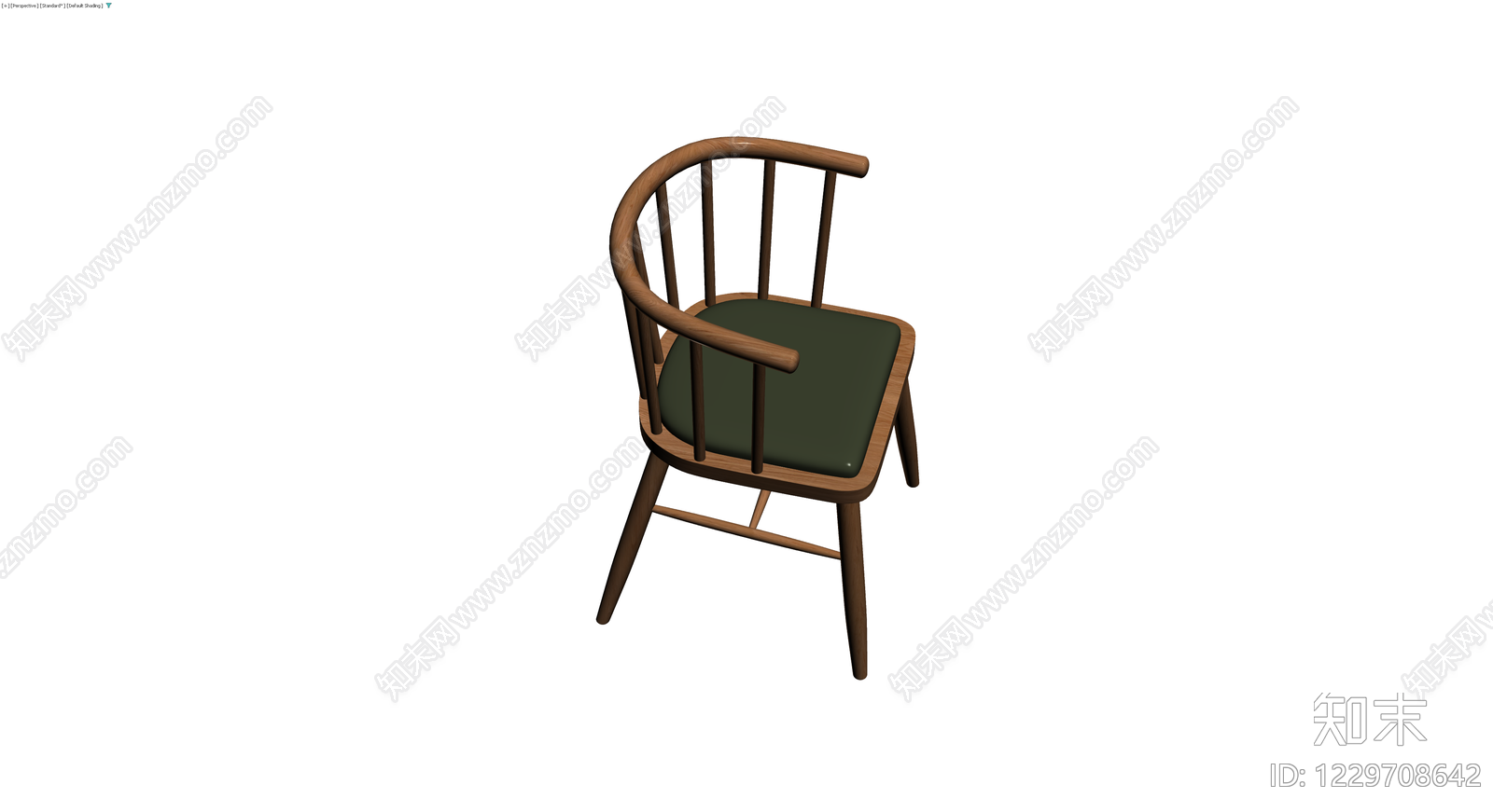 木质圈椅带软包3D模型下载【ID:1229708642】