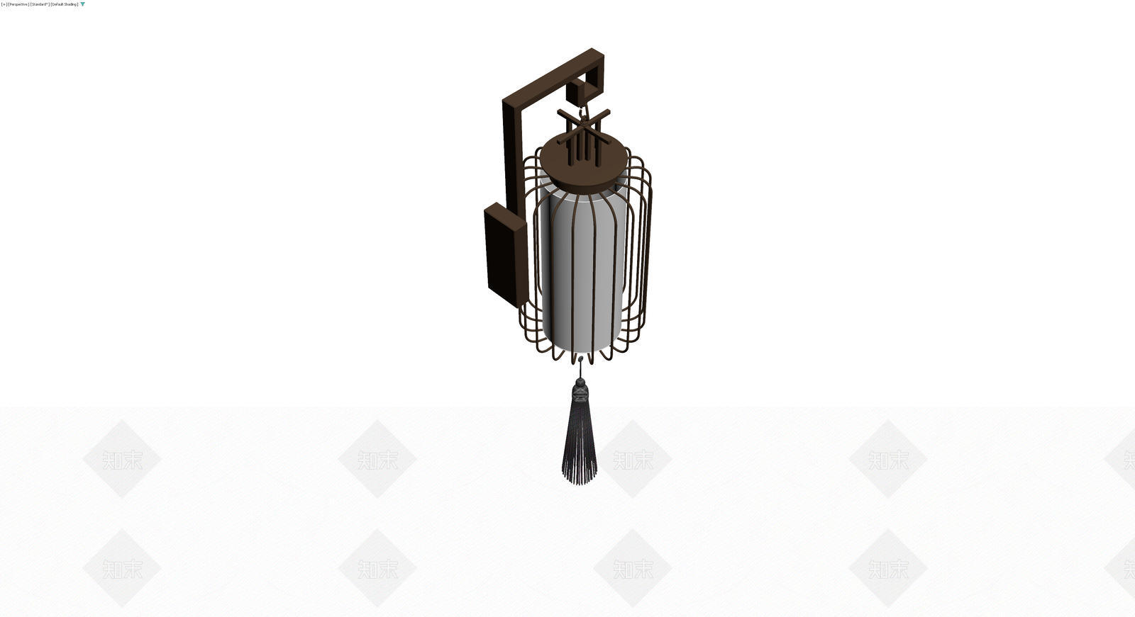 中式木质壁灯3D模型下载【ID:1230746669】