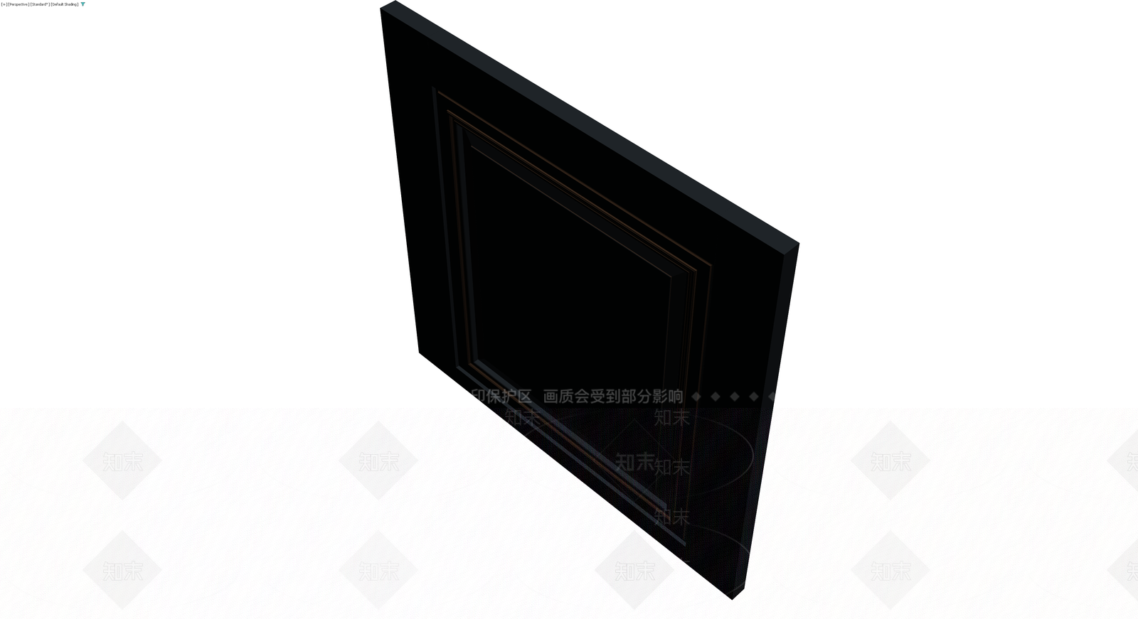 黑色浮雕装饰门板3D模型下载【ID:1230125072】