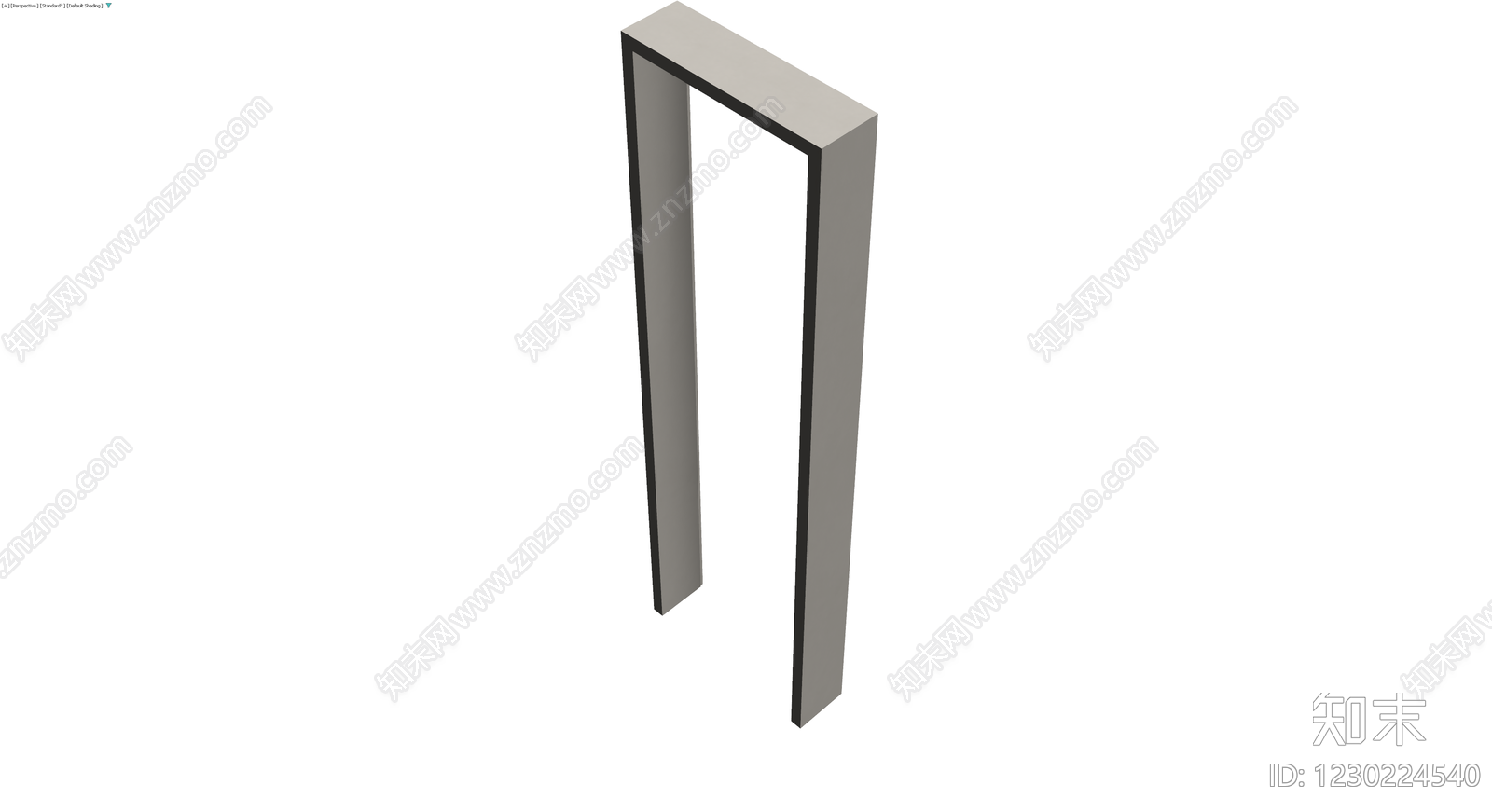 极简门框/隔断结构3D模型下载【ID:1230224540】