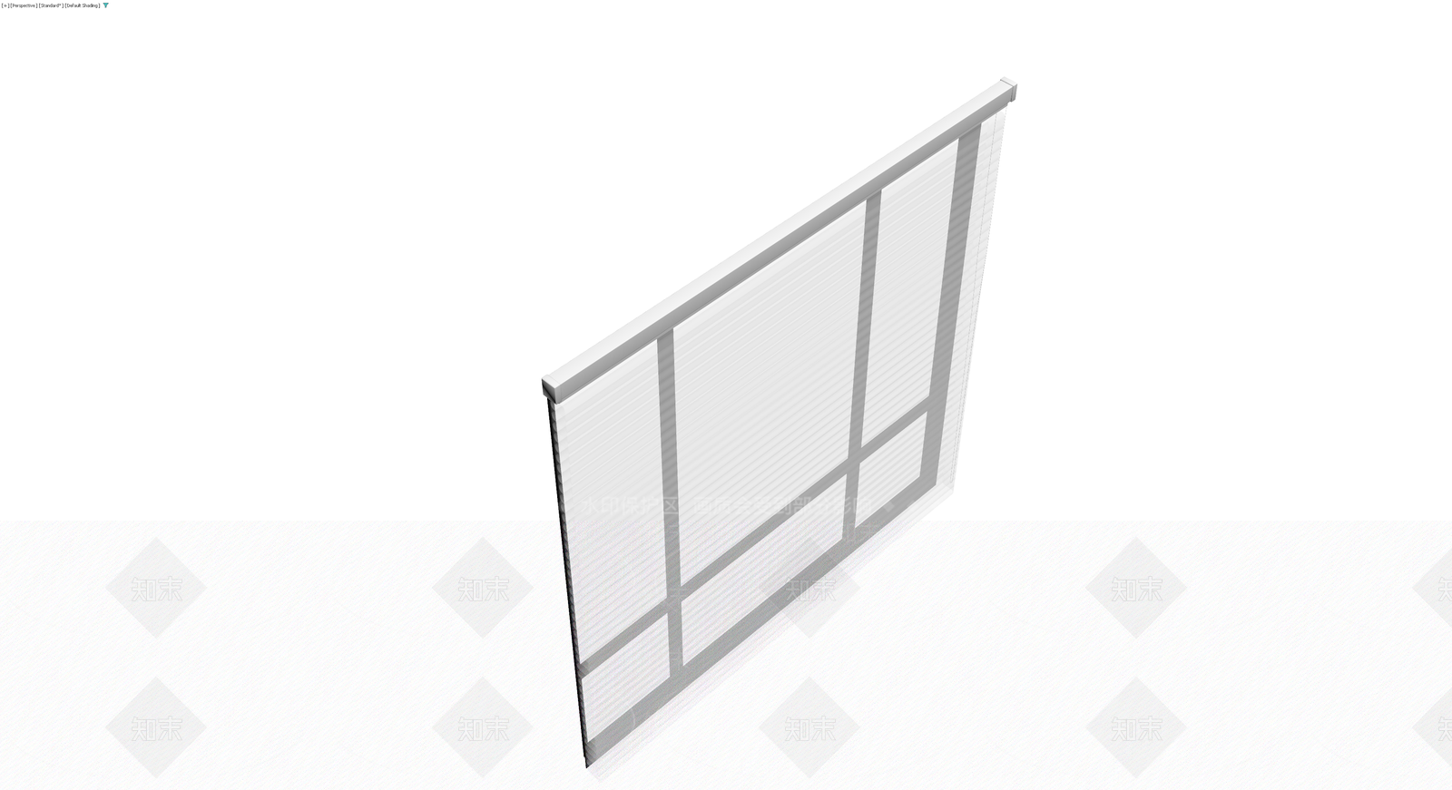 成品百叶窗组件3D模型下载【ID:1229963341】