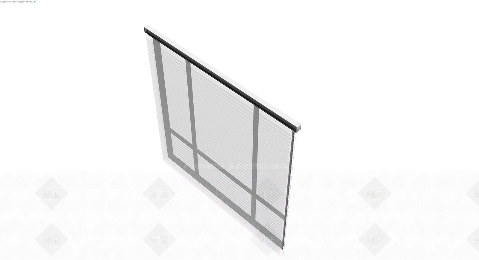 成品百叶窗组件3D模型下载【ID:1229963341】