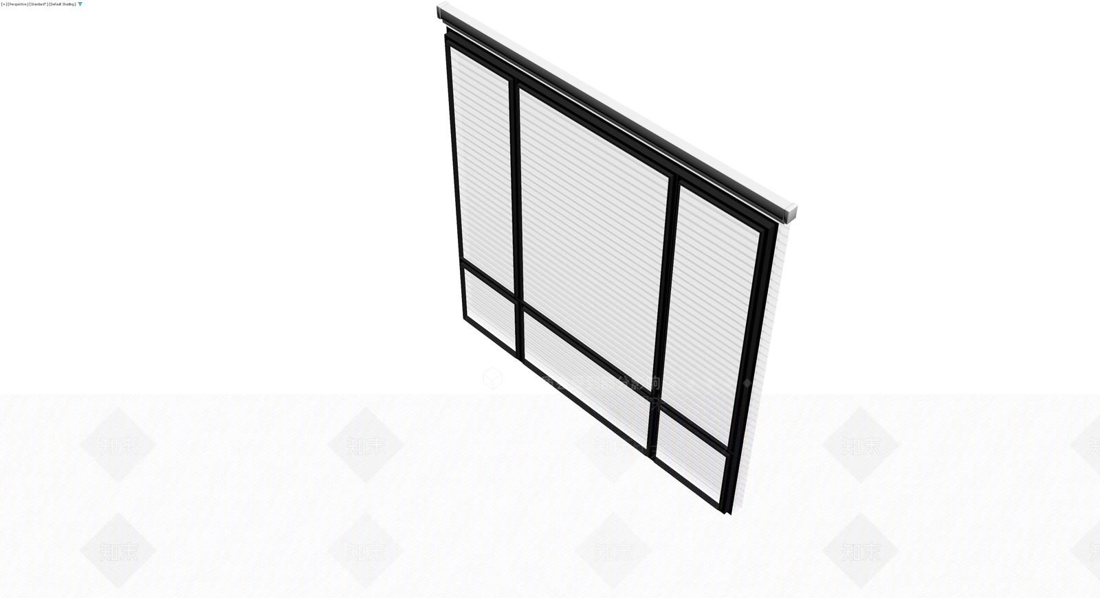 成品百叶窗组件3D模型下载【ID:1229963341】