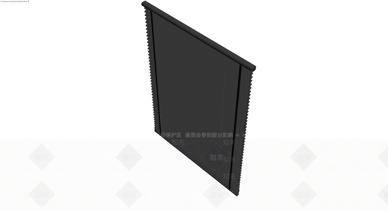 黑色百叶窗组件3D模型下载【ID:1230110845】