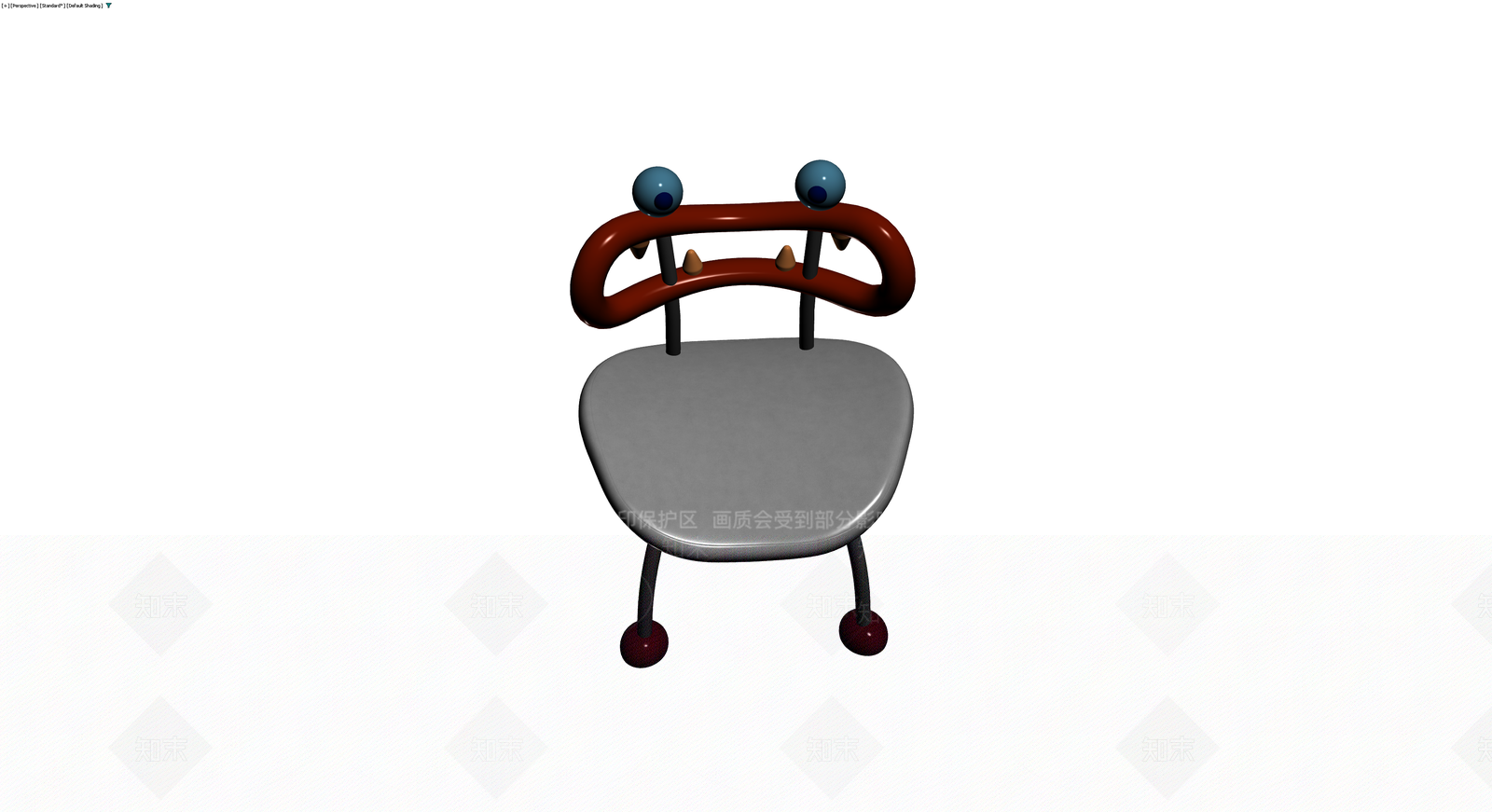 卡通风格怪物椅子3D模型下载【ID:1230380485】