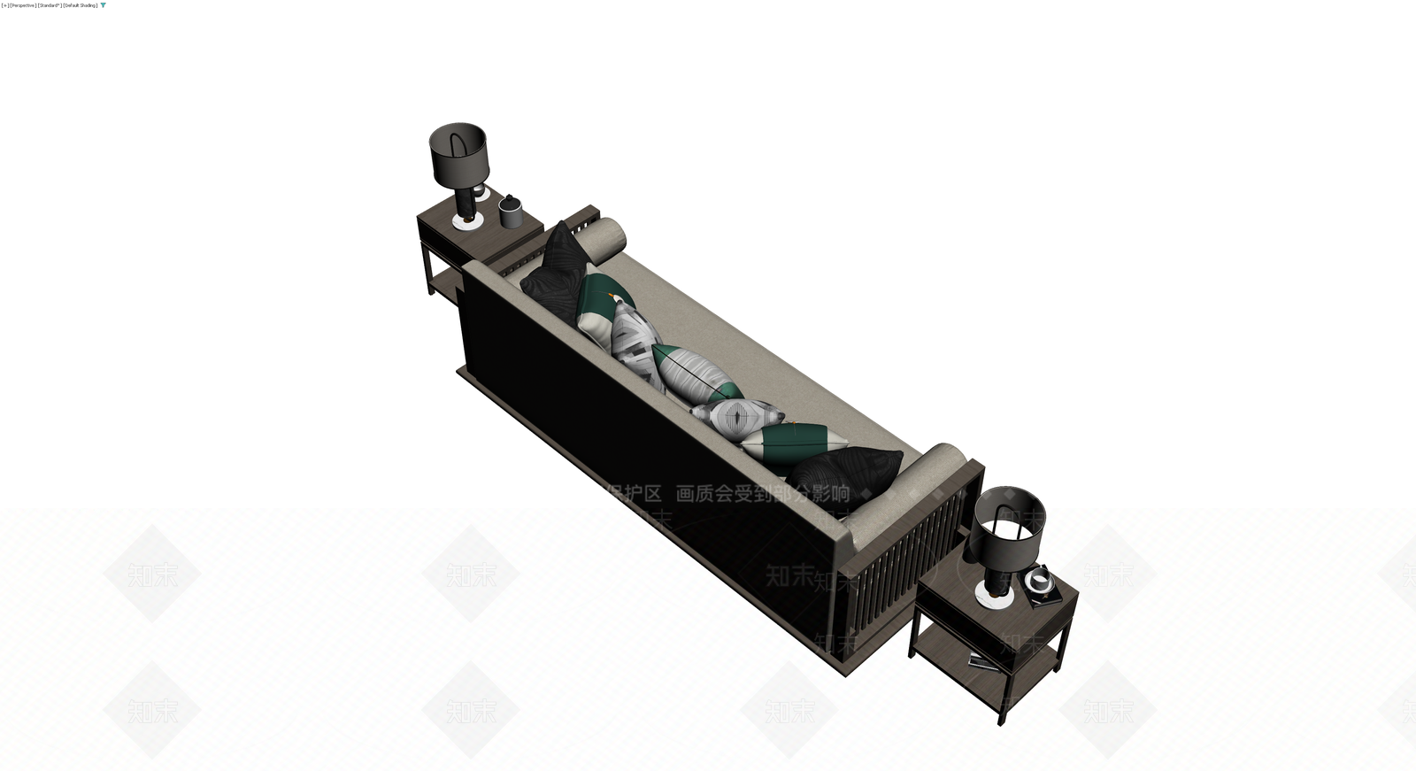新中式沙发组合3D模型下载【ID:1230388752】