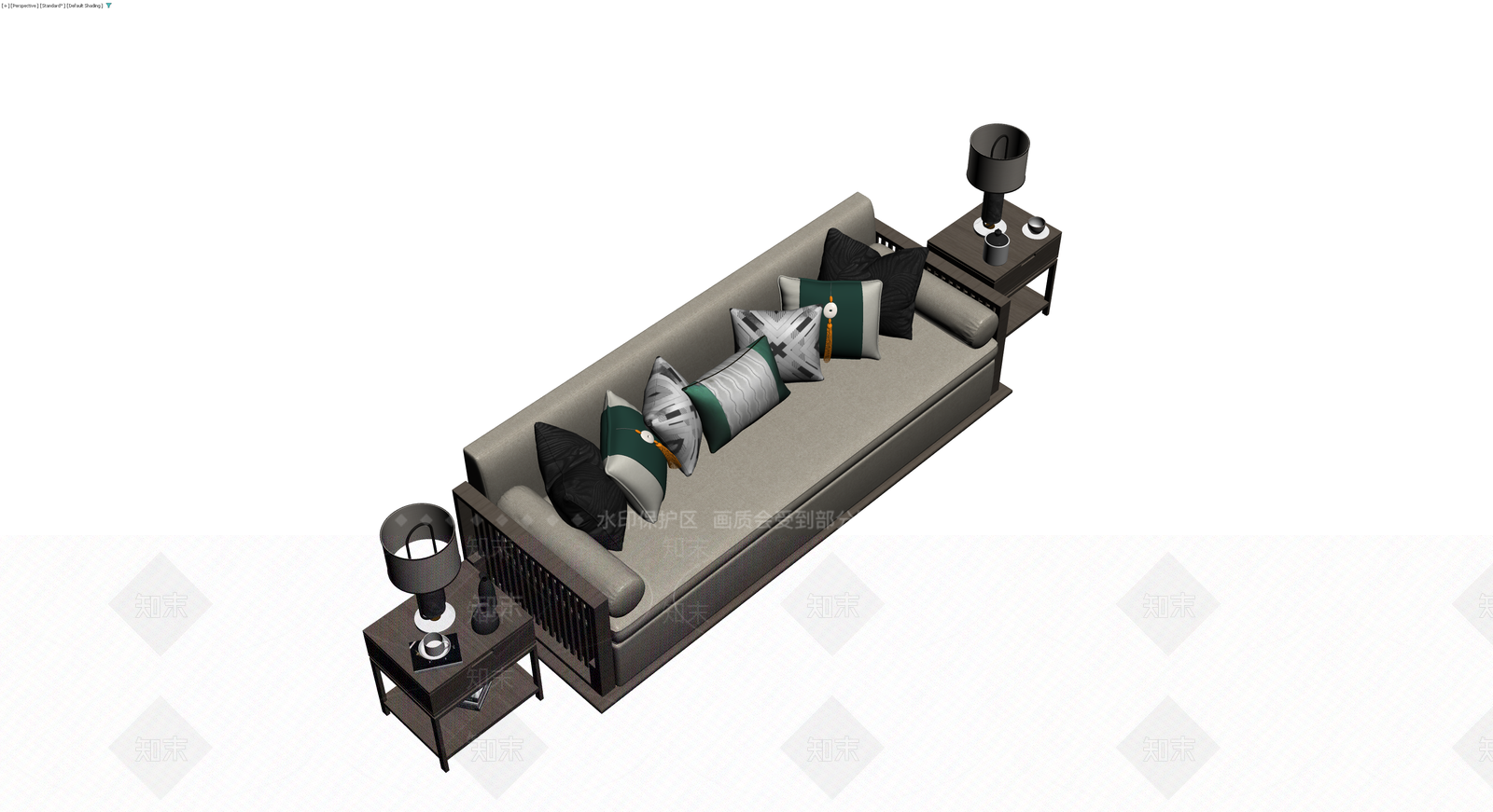 新中式沙发组合3D模型下载【ID:1230388752】