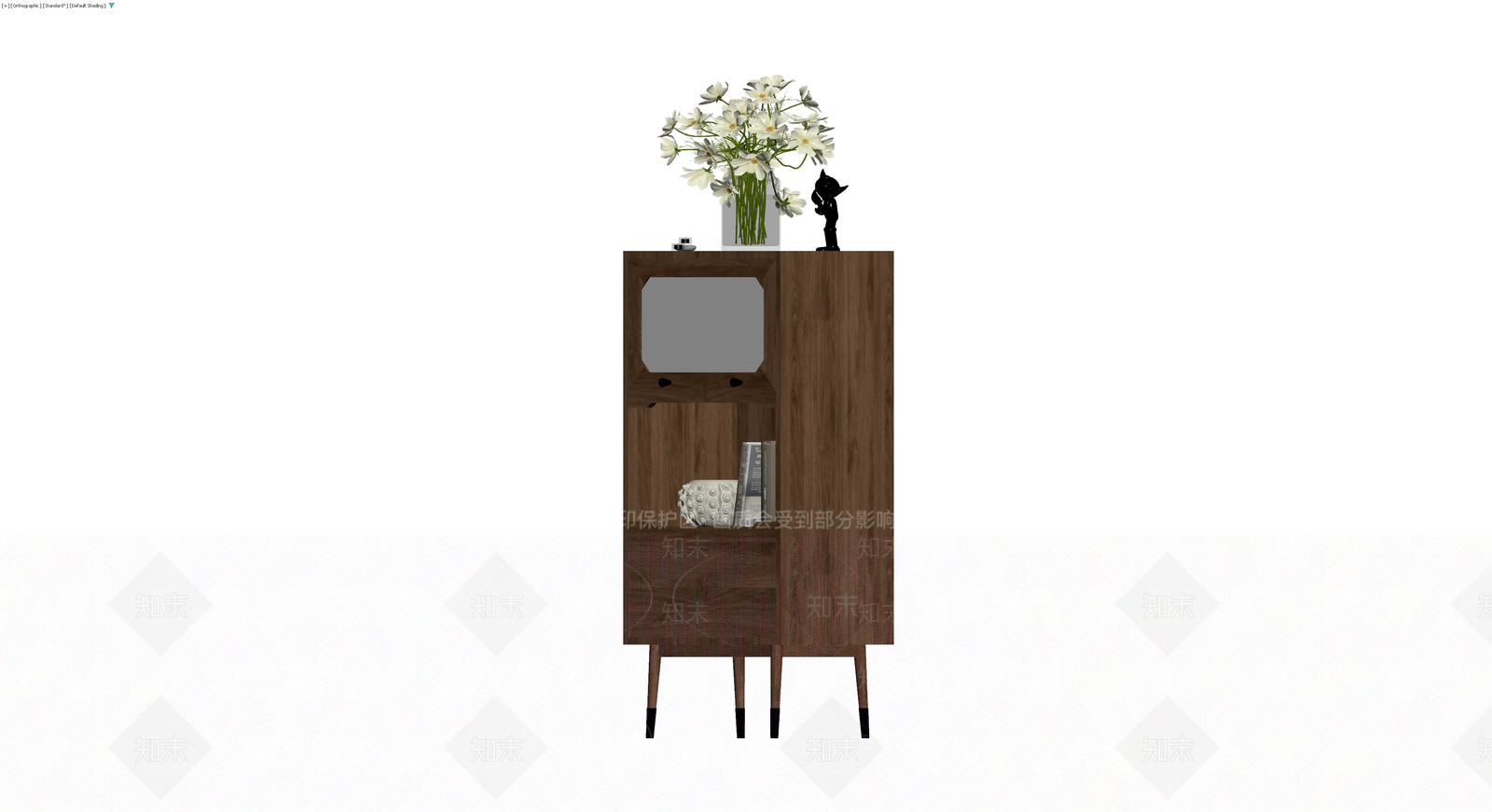 实木电视柜组合3D模型下载【ID:1230712661】