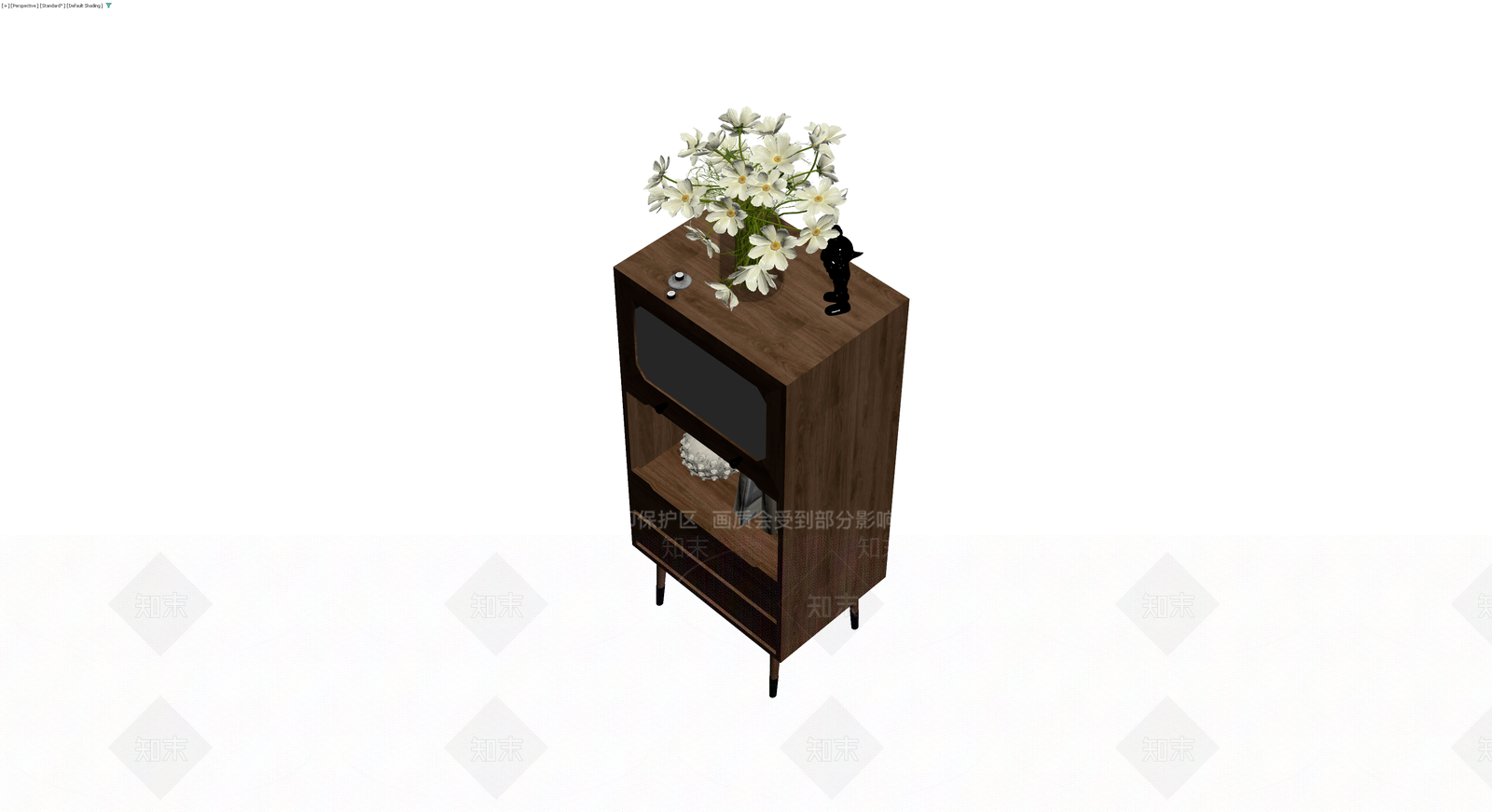 实木电视柜组合3D模型下载【ID:1230712661】