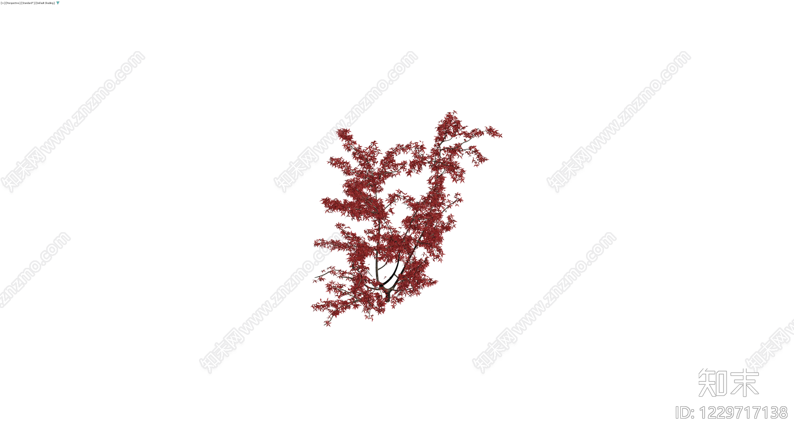 红叶景观乔木模型3D模型下载【ID:1229717138】