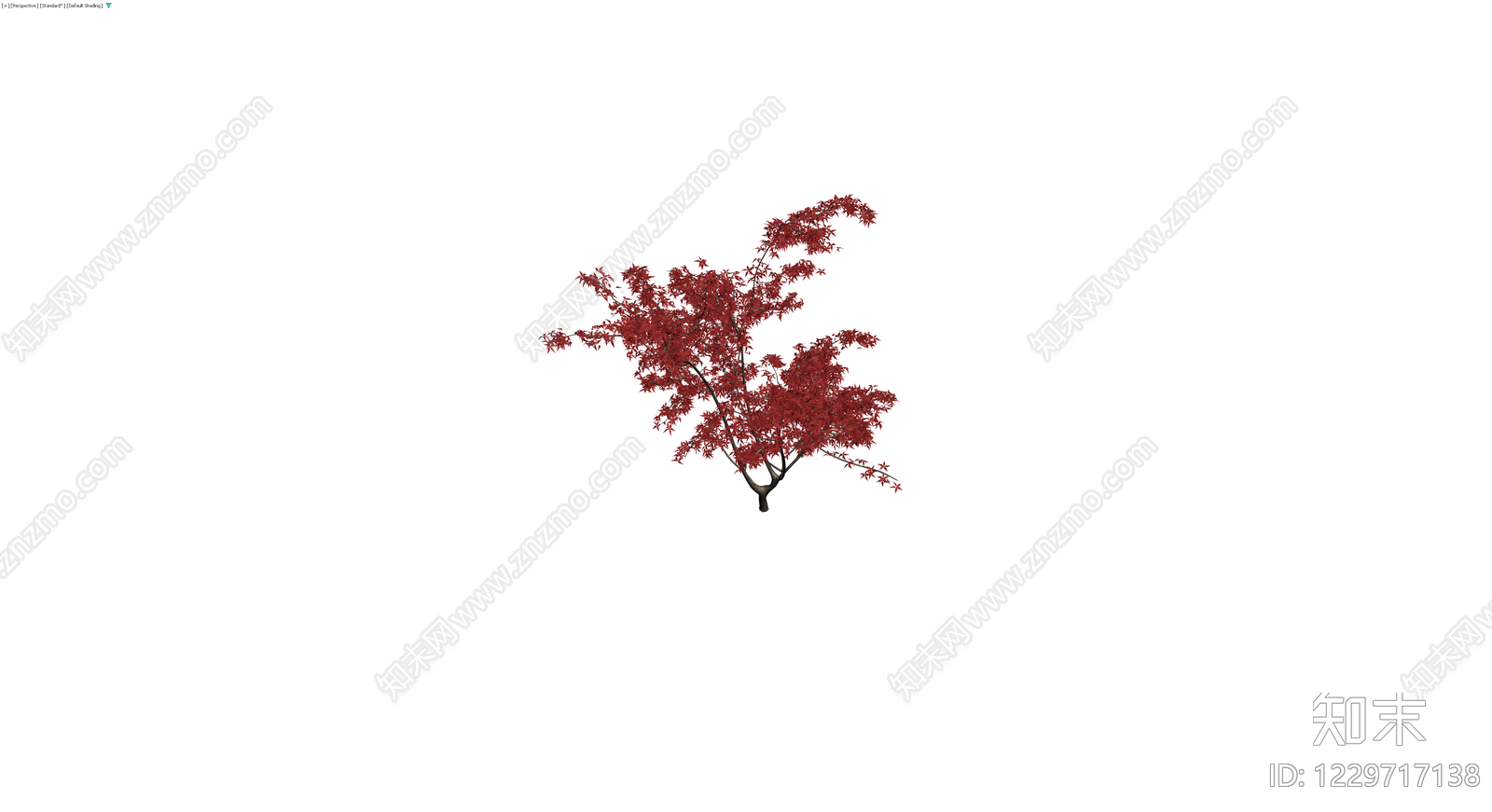 红叶景观乔木模型3D模型下载【ID:1229717138】