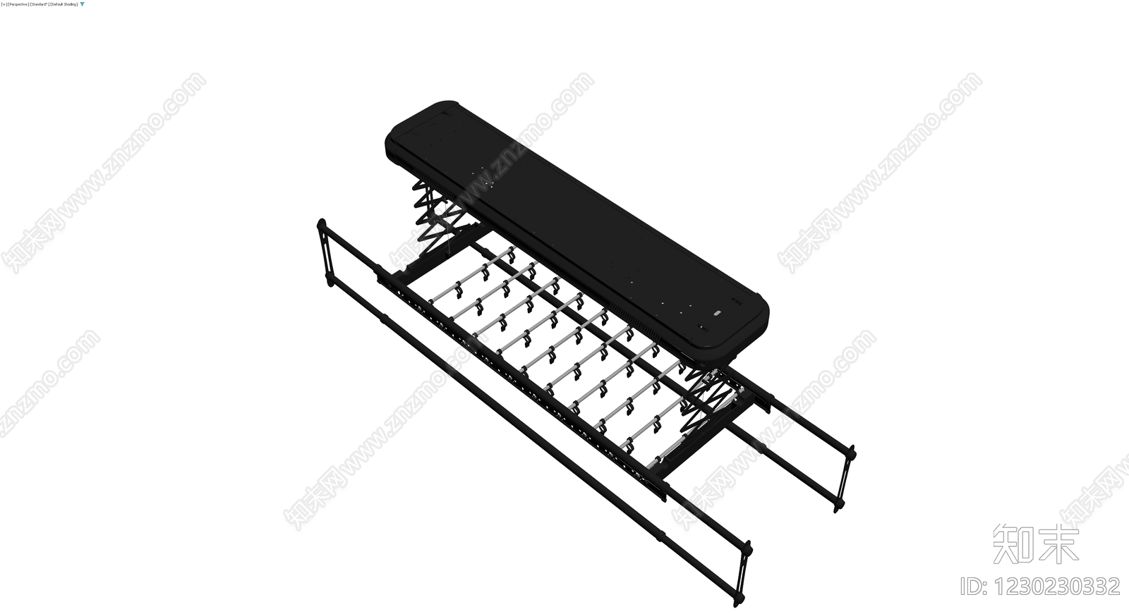 黑色升降晾衣架模型3D模型下载【ID:1230230332】
