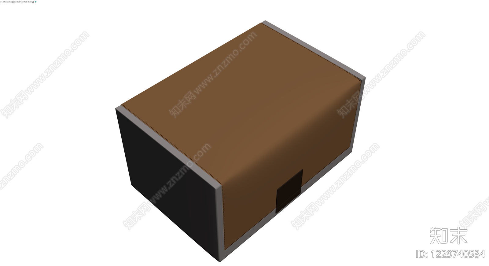 棕色带扣收纳箱3D模型下载【ID:1229740534】