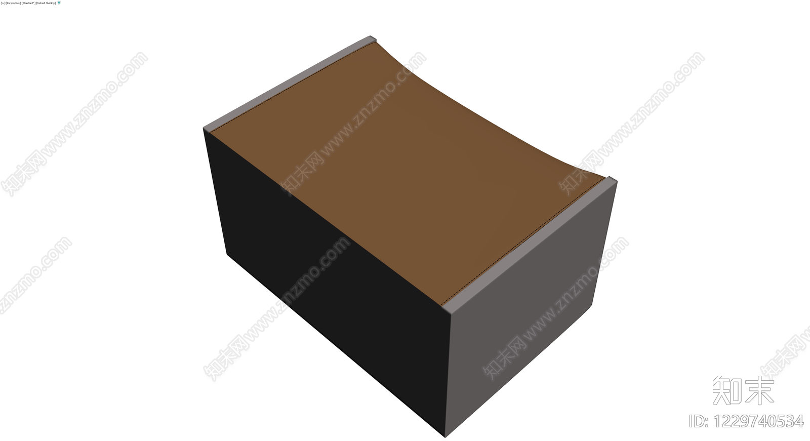 棕色带扣收纳箱3D模型下载【ID:1229740534】