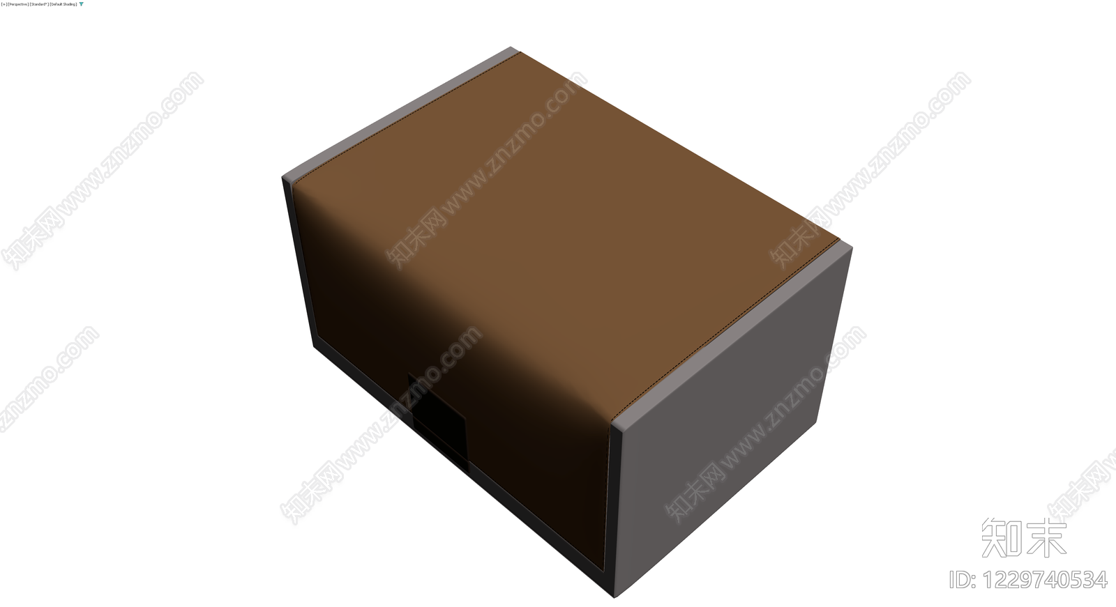 棕色带扣收纳箱3D模型下载【ID:1229740534】