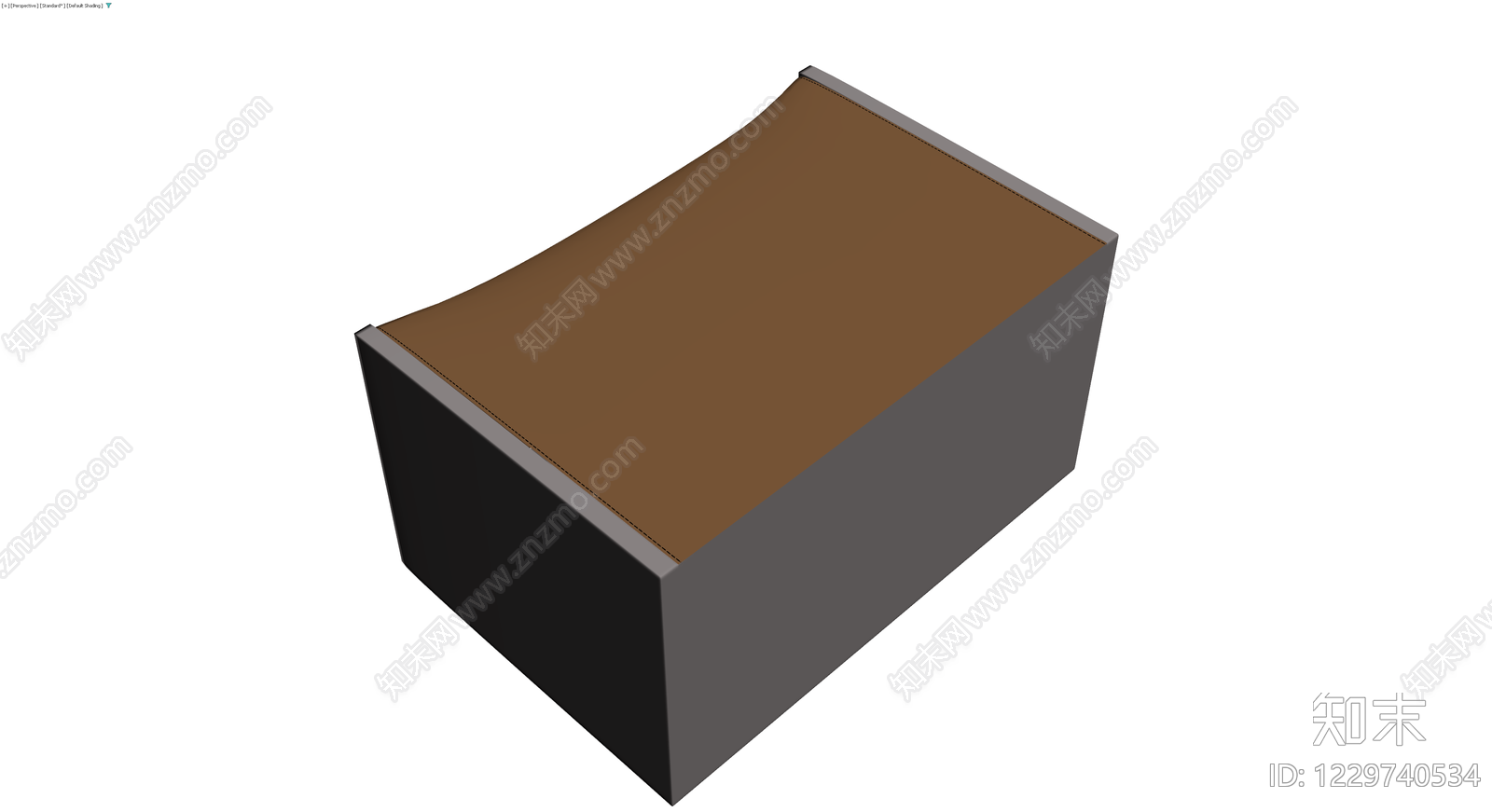 棕色带扣收纳箱3D模型下载【ID:1229740534】