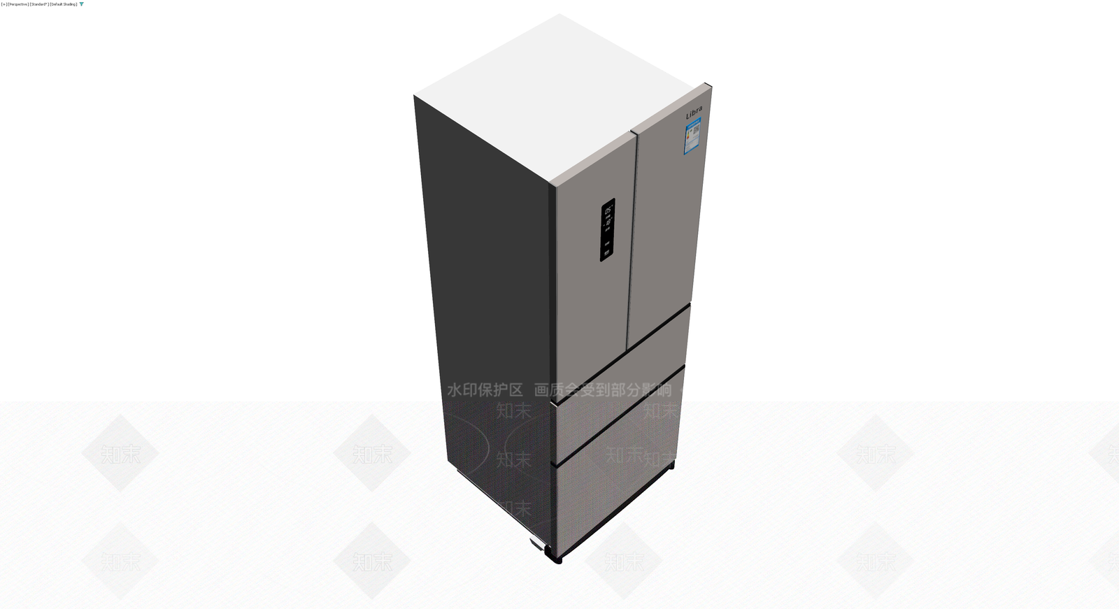 Libra品牌四门冰箱3D模型下载【ID:1230782948】