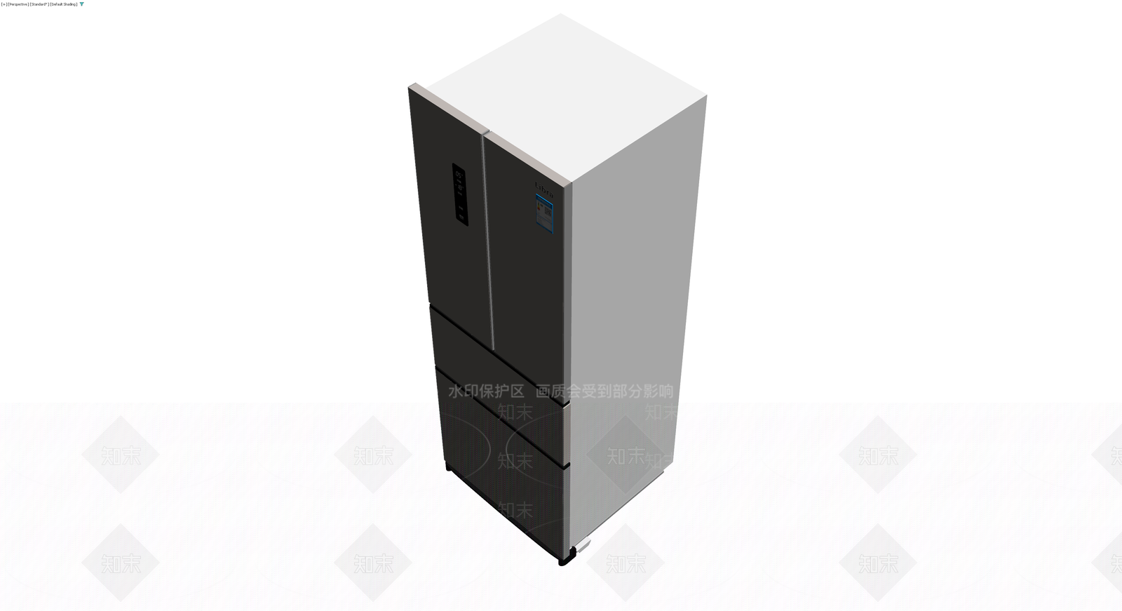 Libra品牌四门冰箱3D模型下载【ID:1230782948】