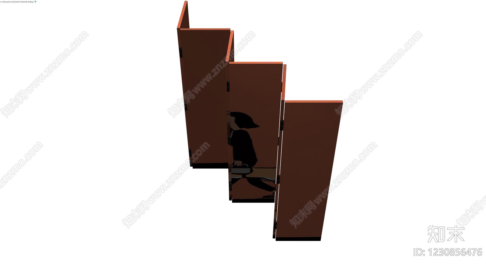 日式折屏隔断家具3D模型下载【ID:1230856476】