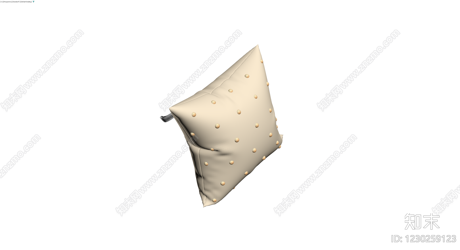 米色波点软包抱枕3D模型下载【ID:1230259123】