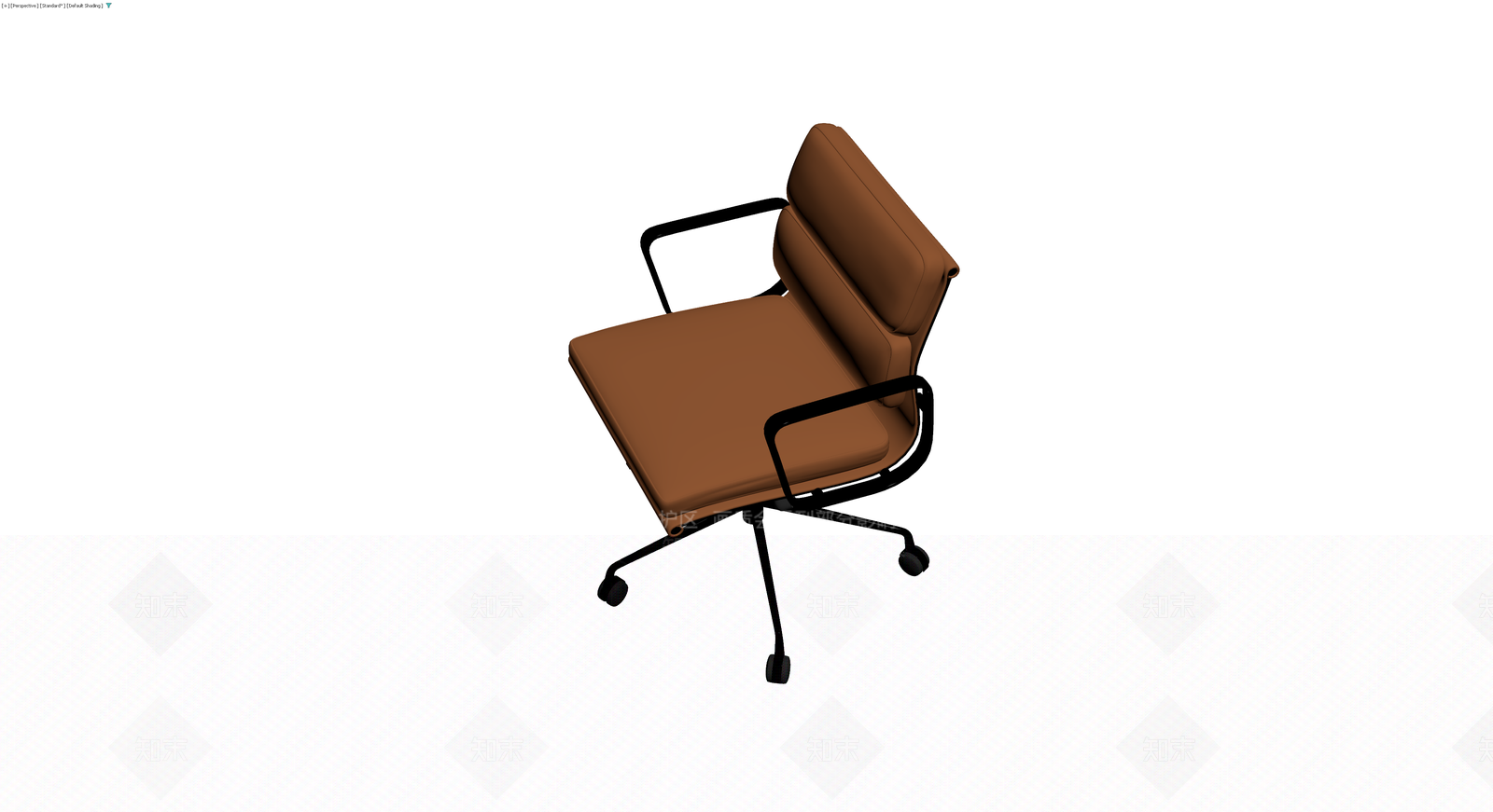 棕色办公椅模型3D模型下载【ID:1230316503】