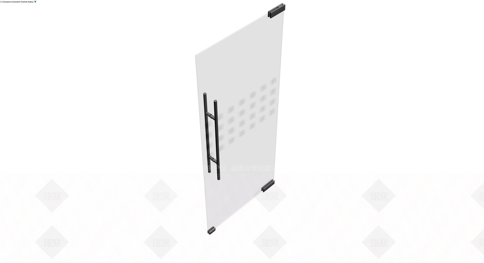 磨砂玻璃隔断门组件3D模型下载【ID:1230666664】