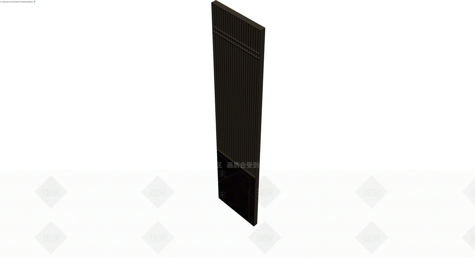 深色木质格栅隔断3D模型下载【ID:1230342864】